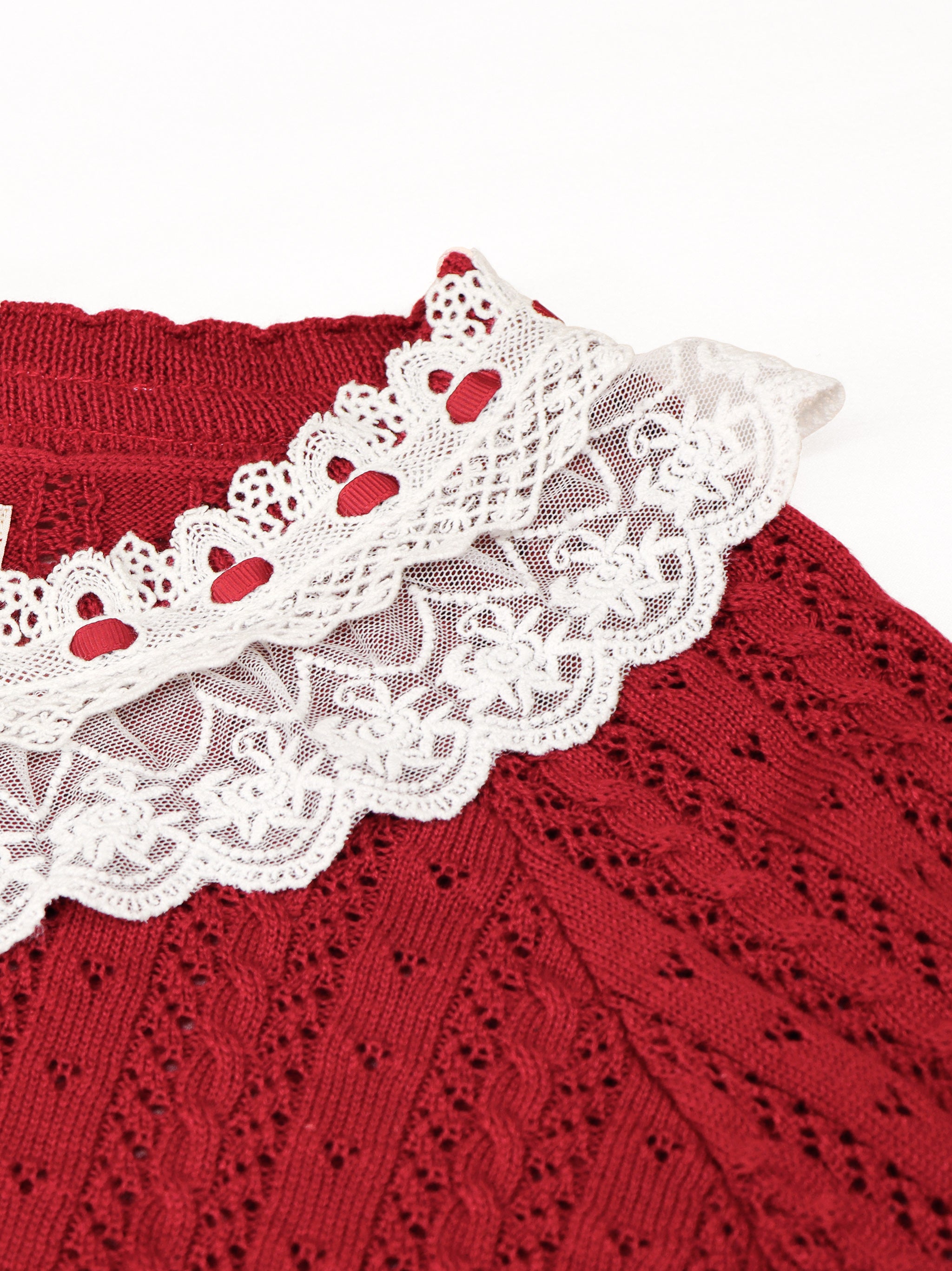 【アウトレットセール対象】ロマンティックレースすかし編みニットポンチョ |Amavel(アマベル)公式サイト