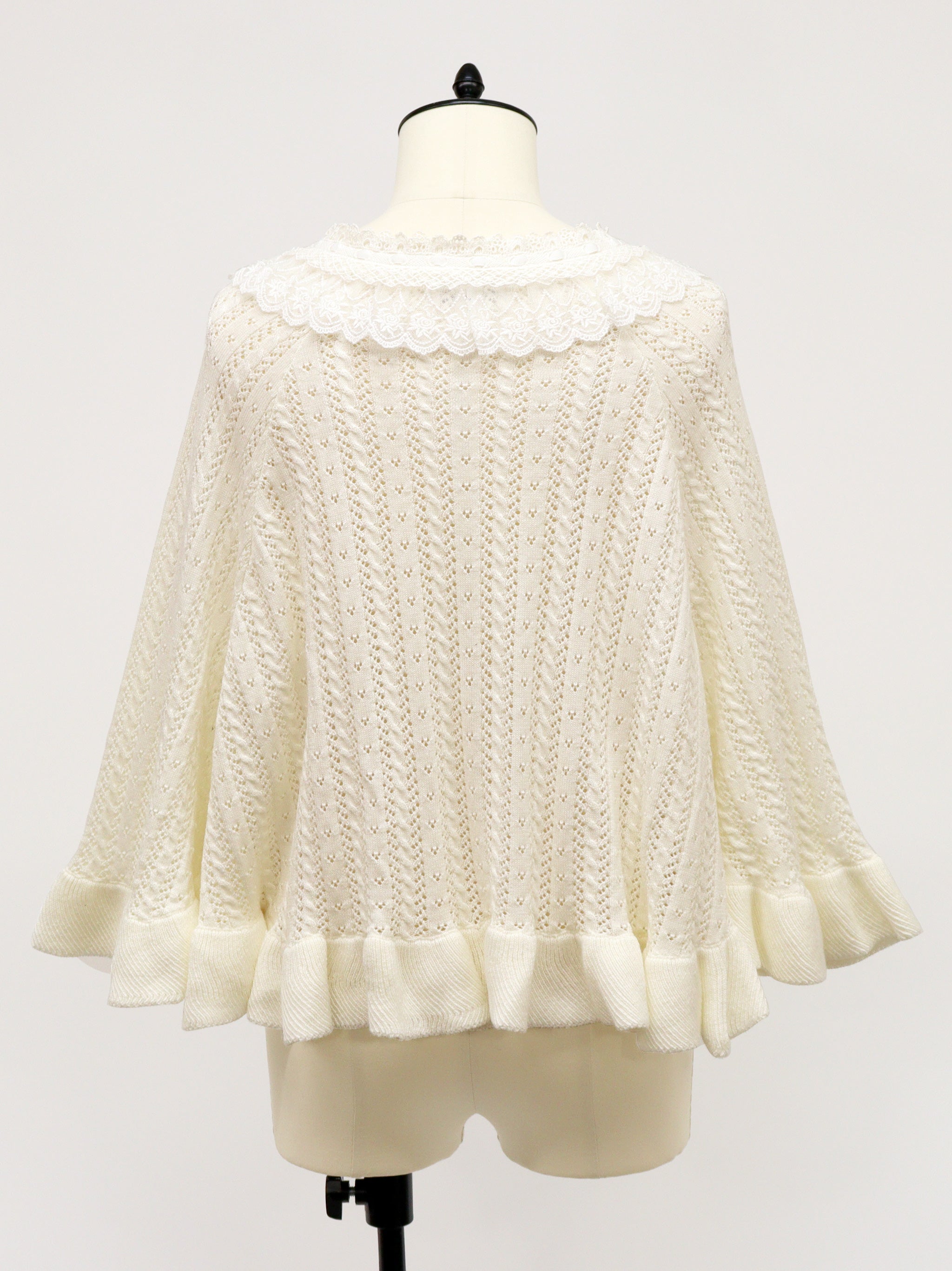 【アウトレットセール対象】ロマンティックレースすかし編みニットポンチョ |Amavel(アマベル)公式サイト