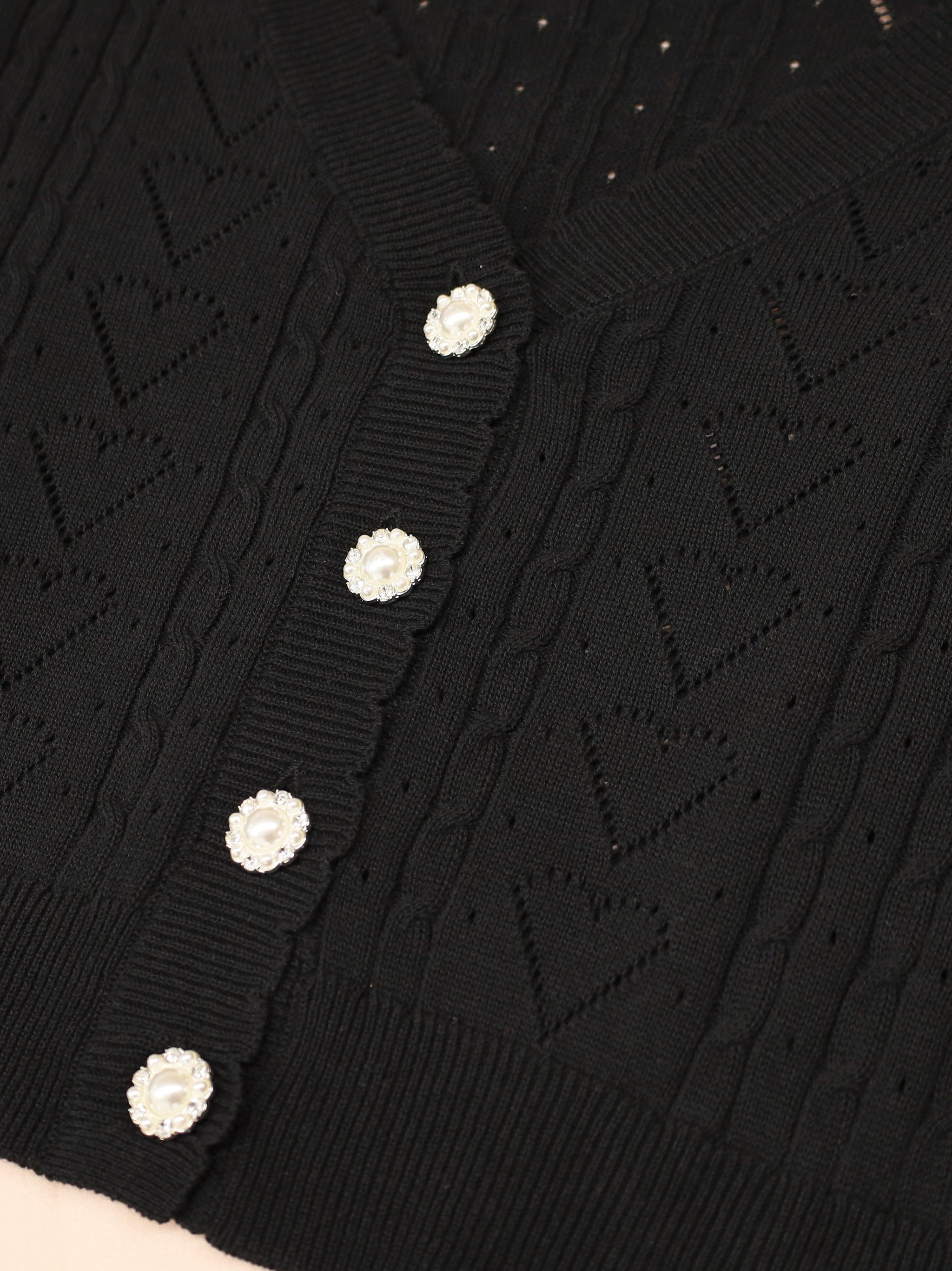 ハート透かしあみショートカーディガン |Amavel(アマベル)公式サイト