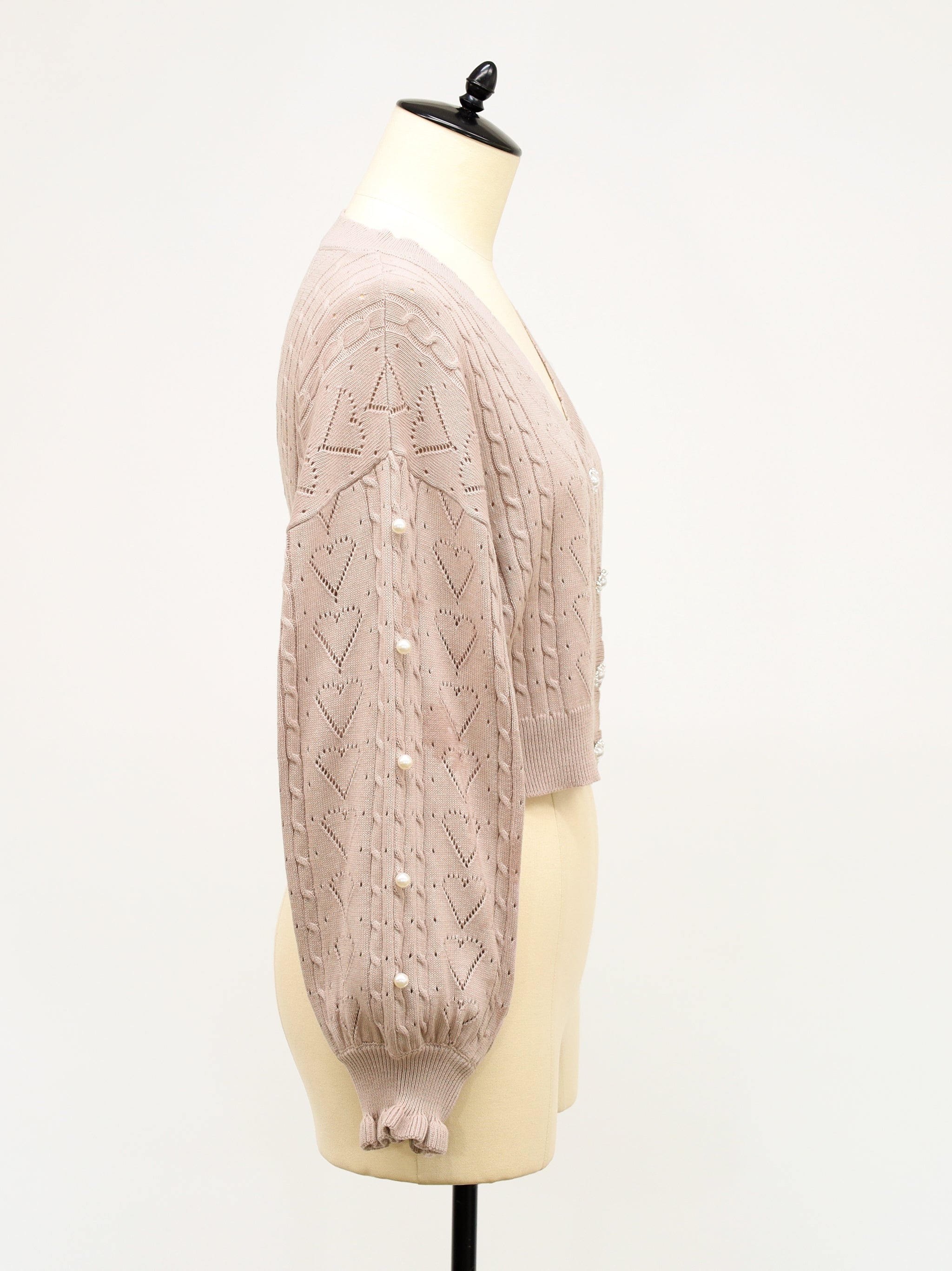 ハート透かしあみショートカーディガン |Amavel(アマベル)公式サイト