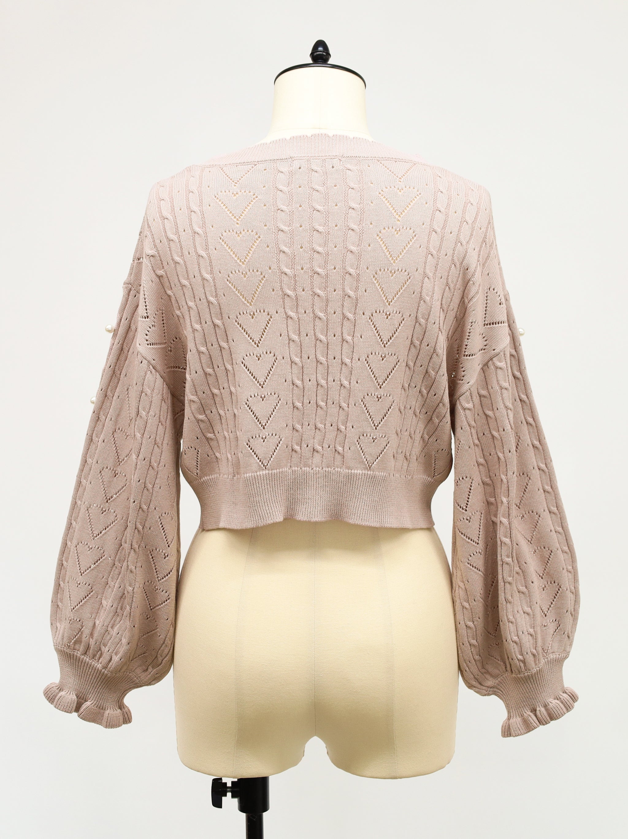 ハート透かしあみショートカーディガン |Amavel(アマベル)公式サイト