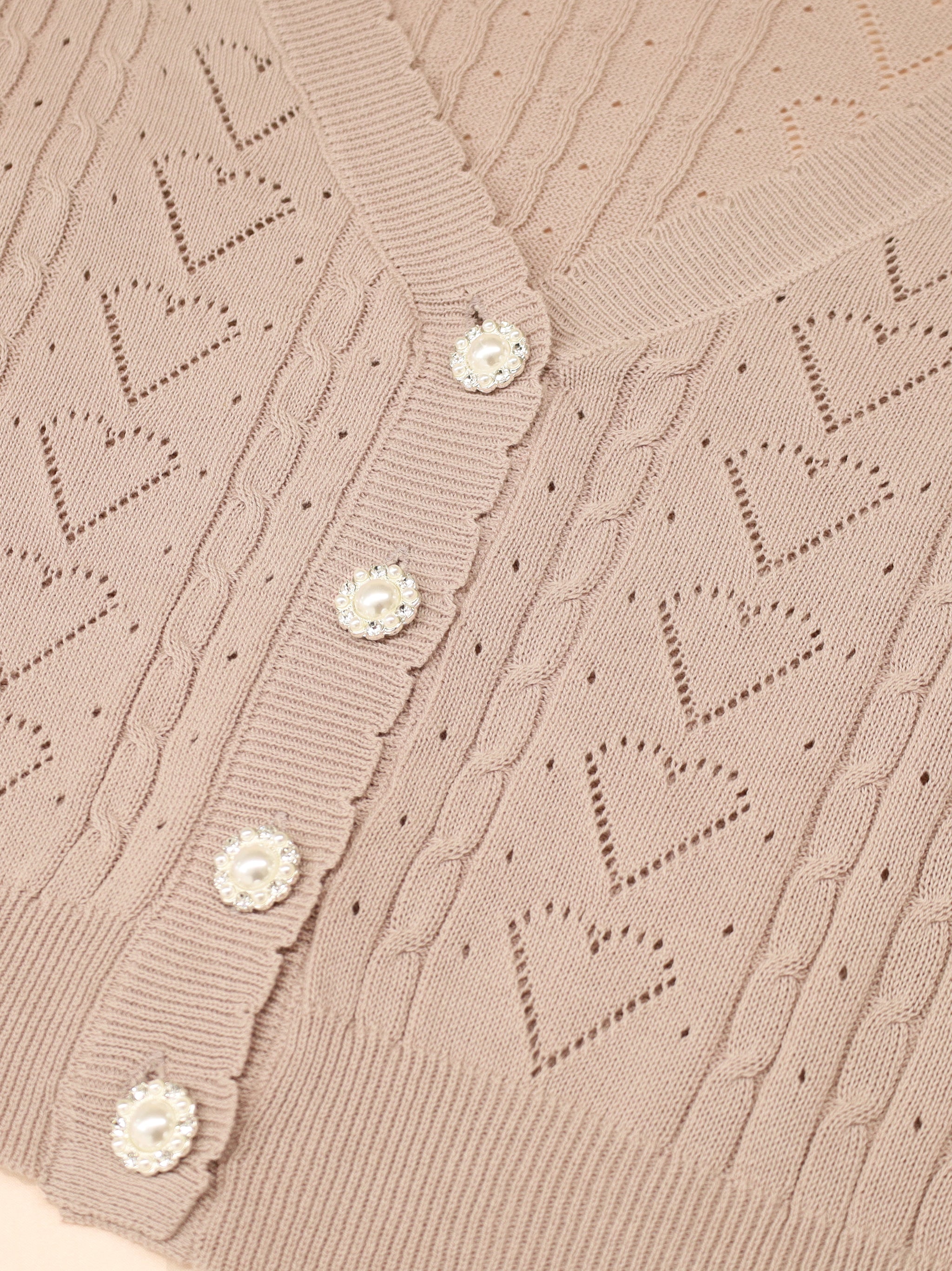 ハート透かしあみショートカーディガン |Amavel(アマベル)公式サイト