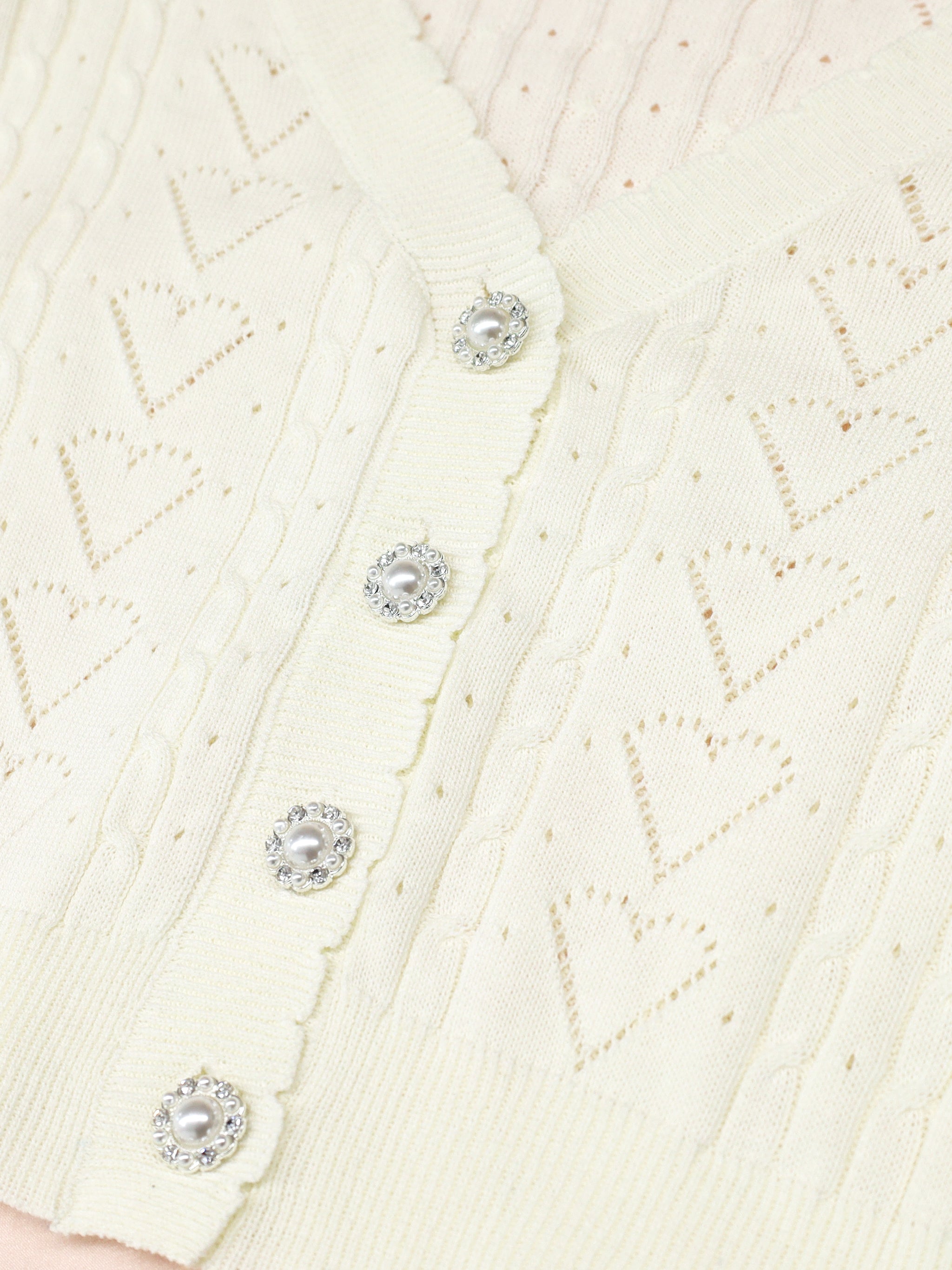 ハート透かしあみショートカーディガン |Amavel(アマベル)公式サイト