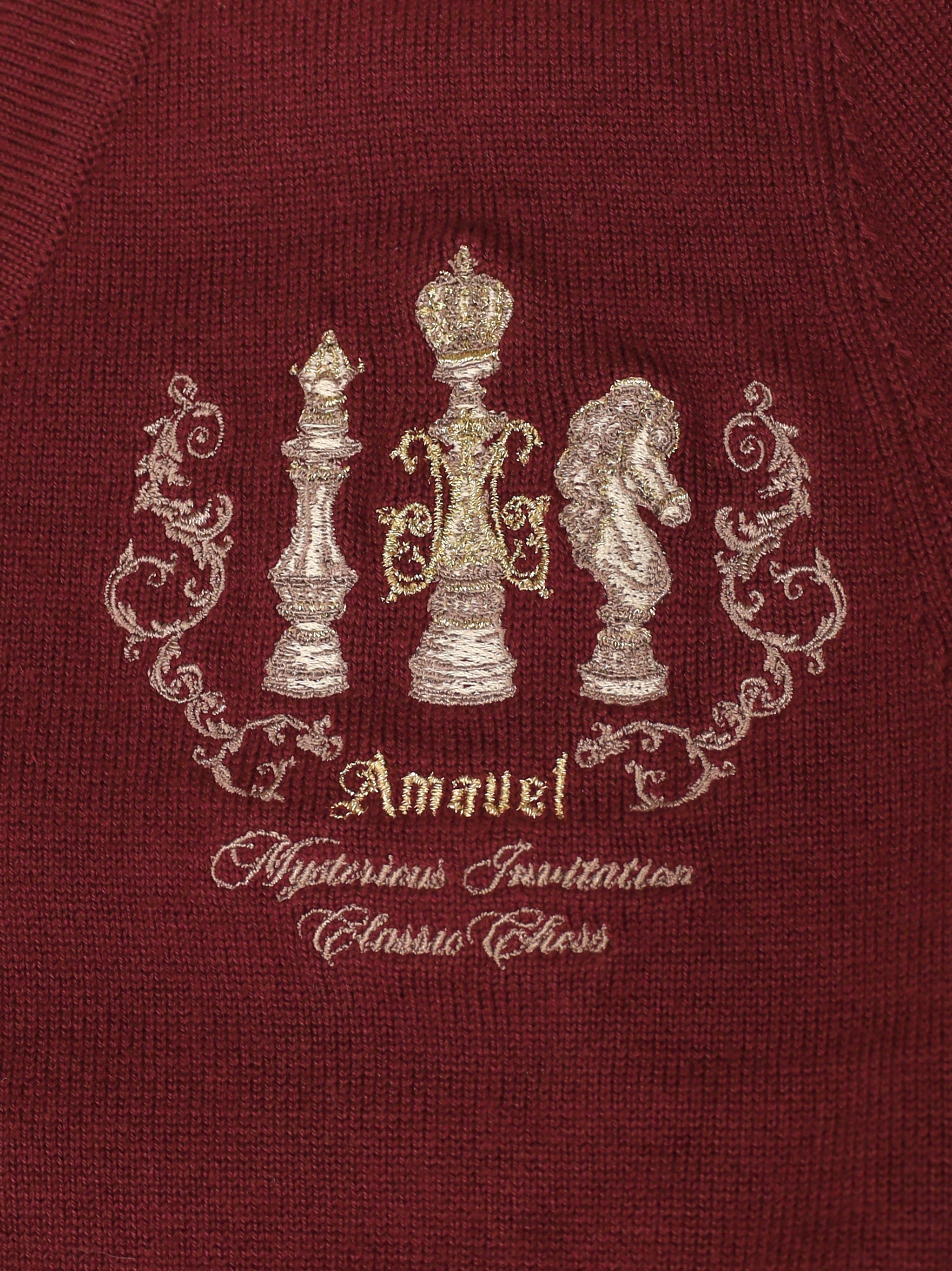 Royal checkmate Vネックカーディガン |Amavel(アマベル)公式サイト