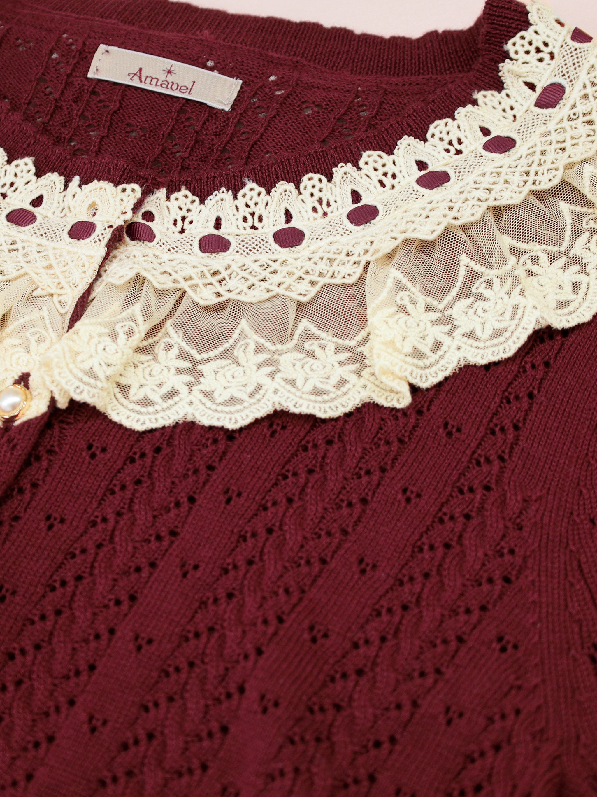 ロマンティックレースすかし編みカーディガン |Amavel(アマベル)公式サイト