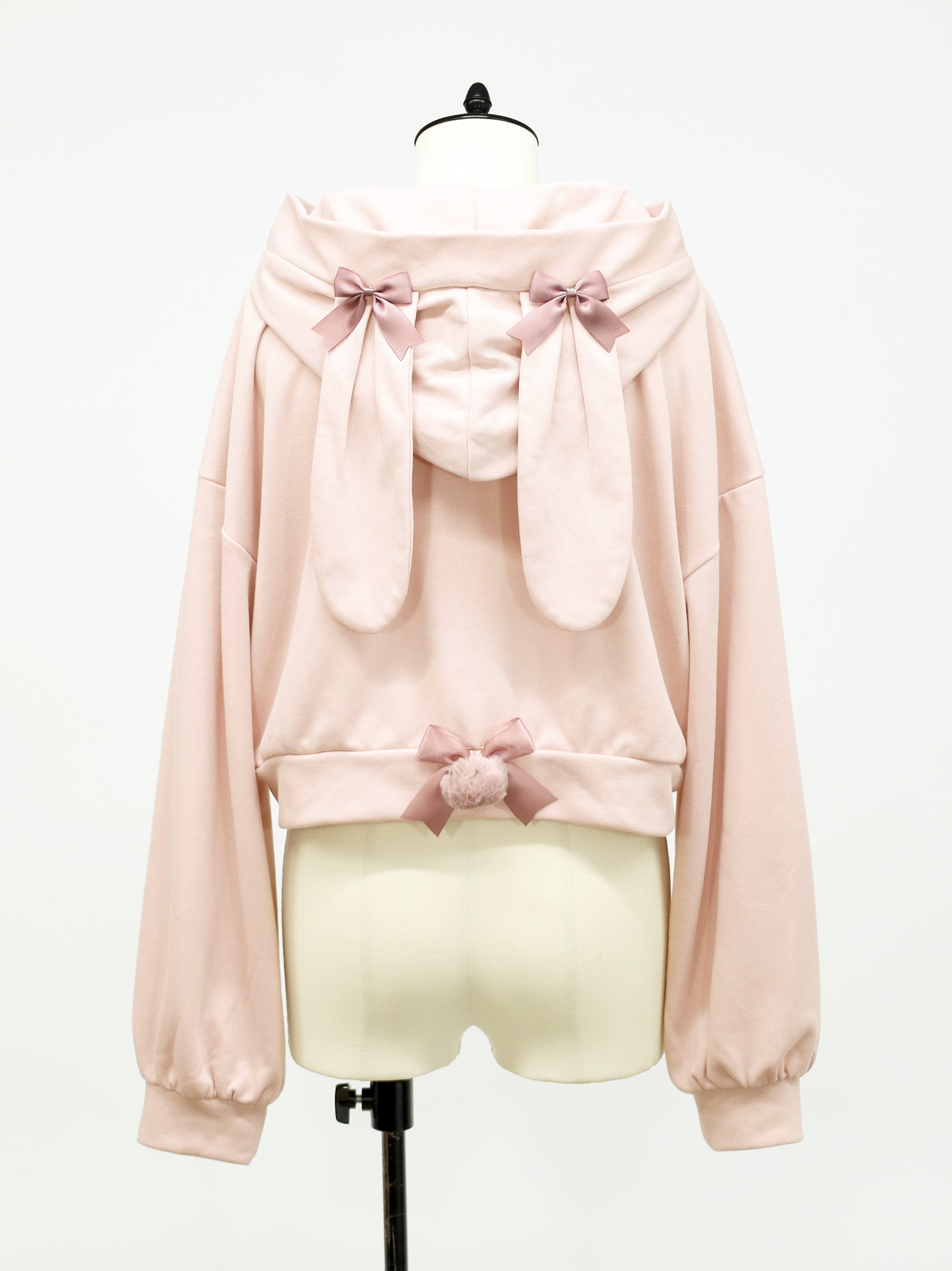 ロゴリボンブローチ付きうさみみパーカー ピンク(Pink) FREE |Amavel(アマベル)公式サイト