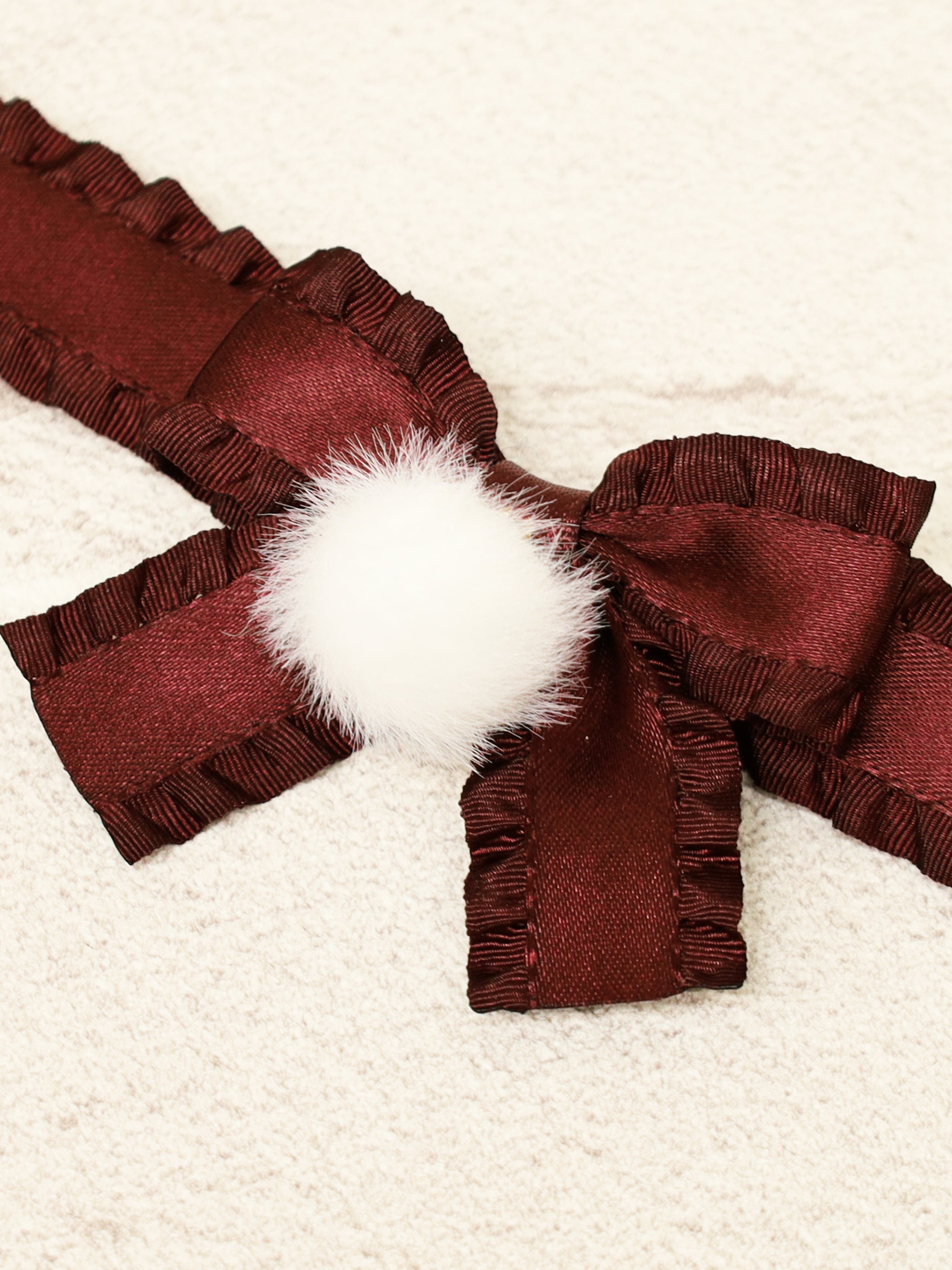 ファーポン付リボンチョーカー |Amavel(アマベル)公式サイト