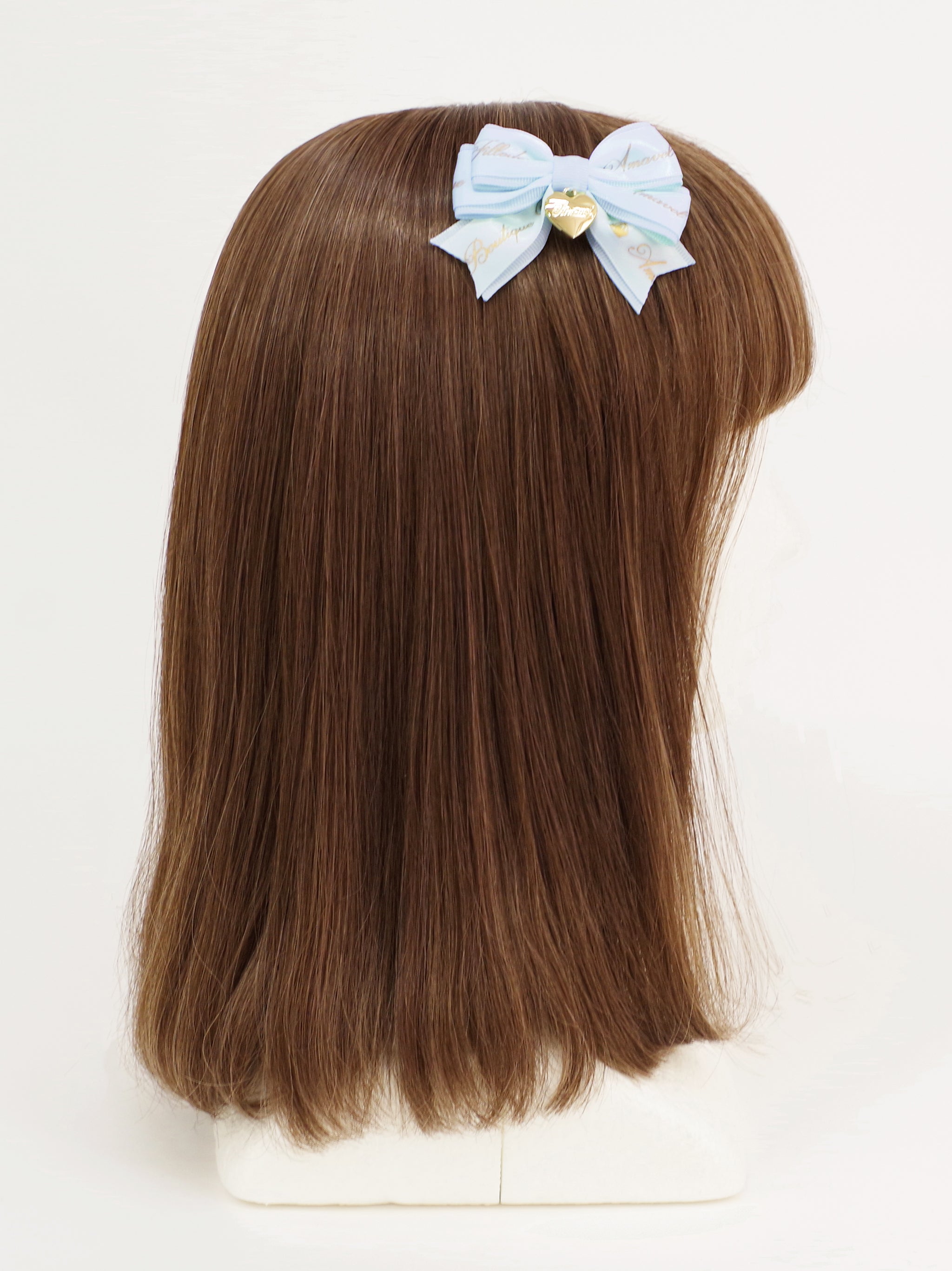 【メンバーズセール対象】ハートチャーム付ダブルリボンミニクリップ |Amavel(アマベル)公式サイト