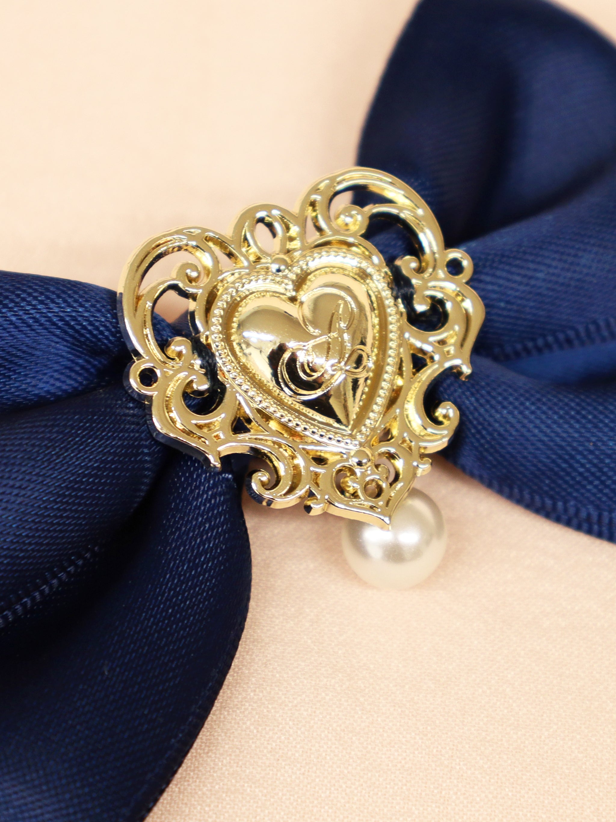 ハートチャーム付ダブルリボンクリップ |Amavel(アマベル)公式サイト