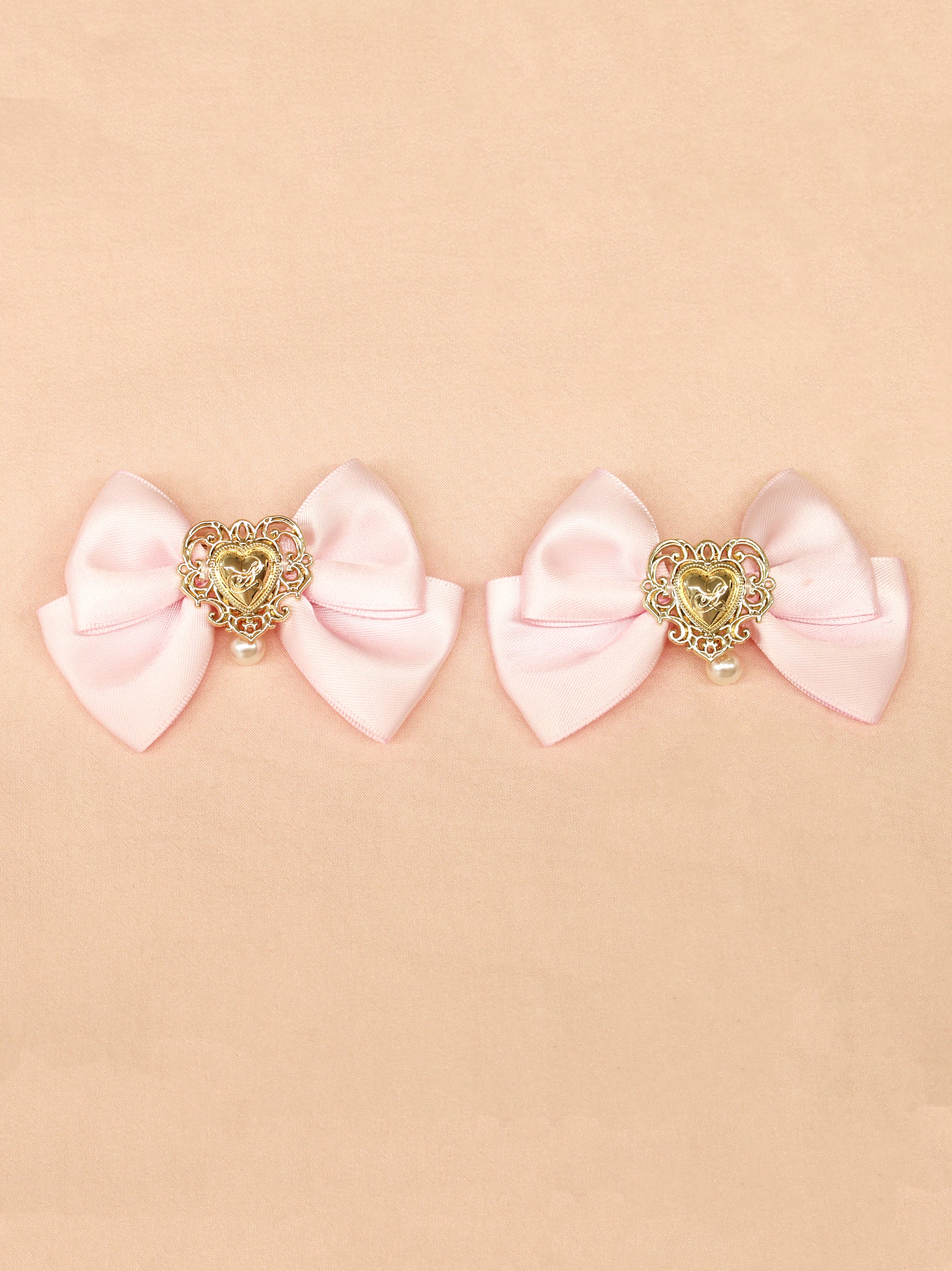 ハートチャーム付ダブルリボンクリップ |Amavel(アマベル)公式サイト