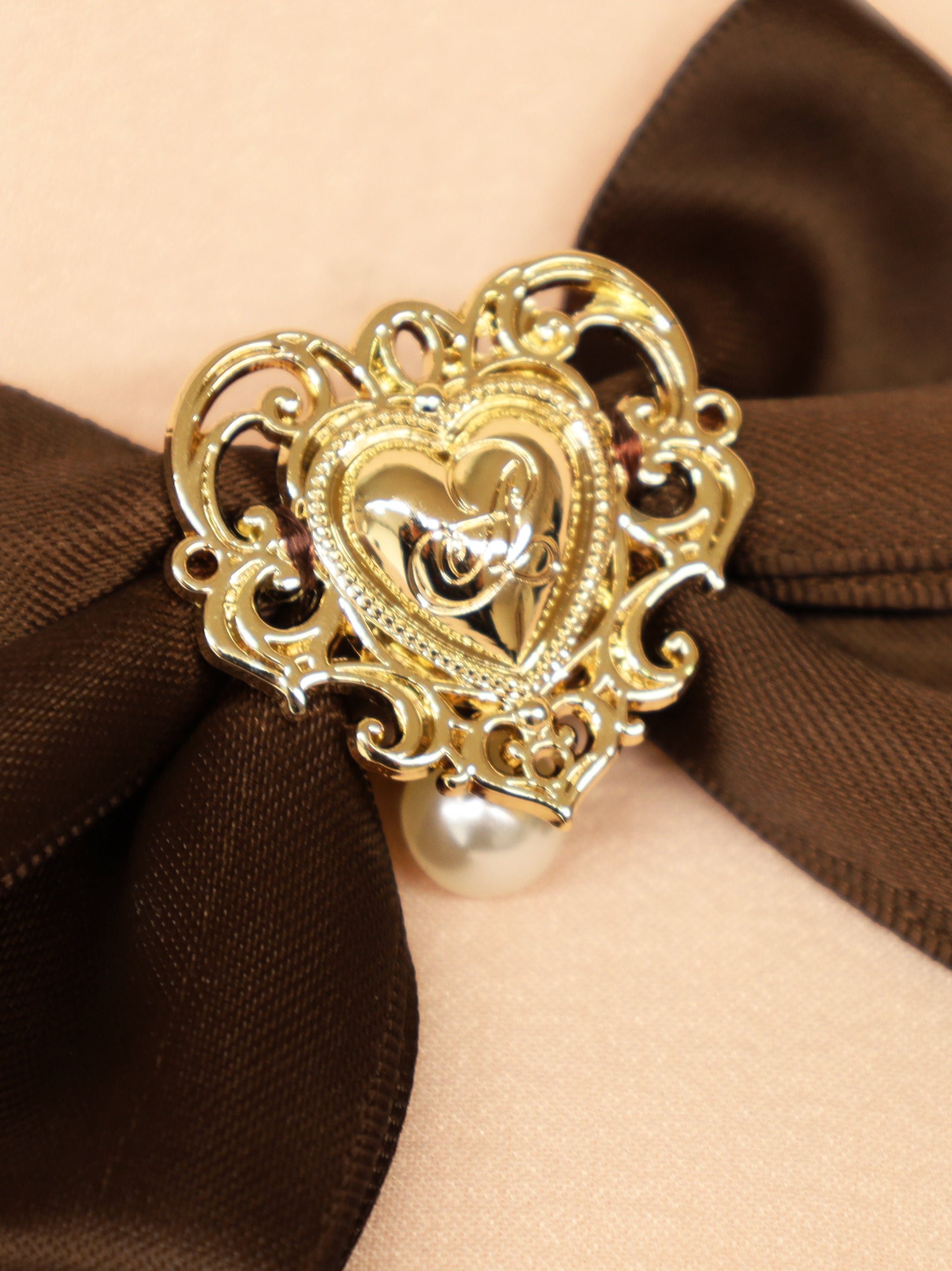 ハートチャーム付ダブルリボンクリップ |Amavel(アマベル)公式サイト