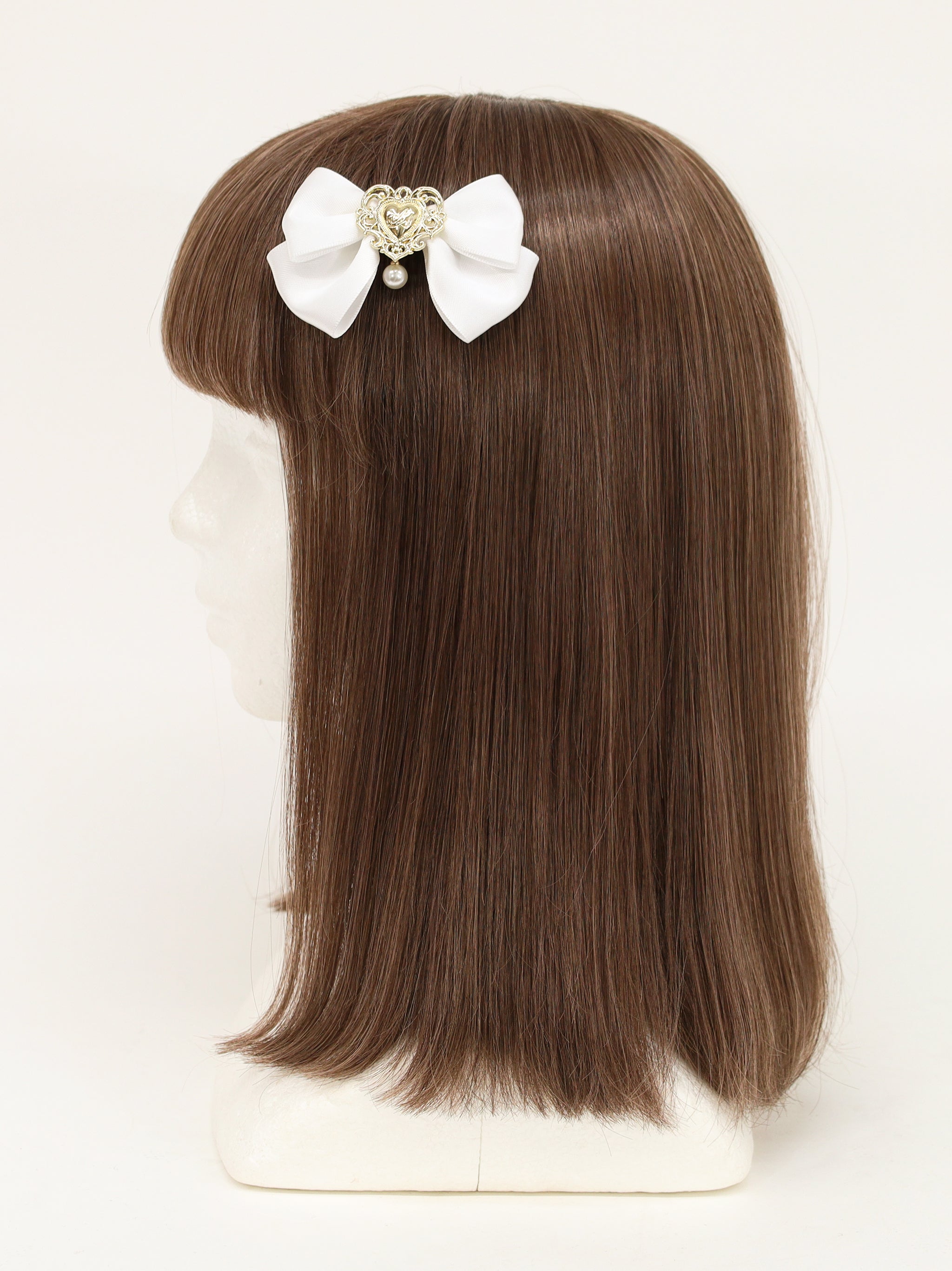 ハートチャーム付ダブルリボンクリップ |Amavel(アマベル)公式サイト