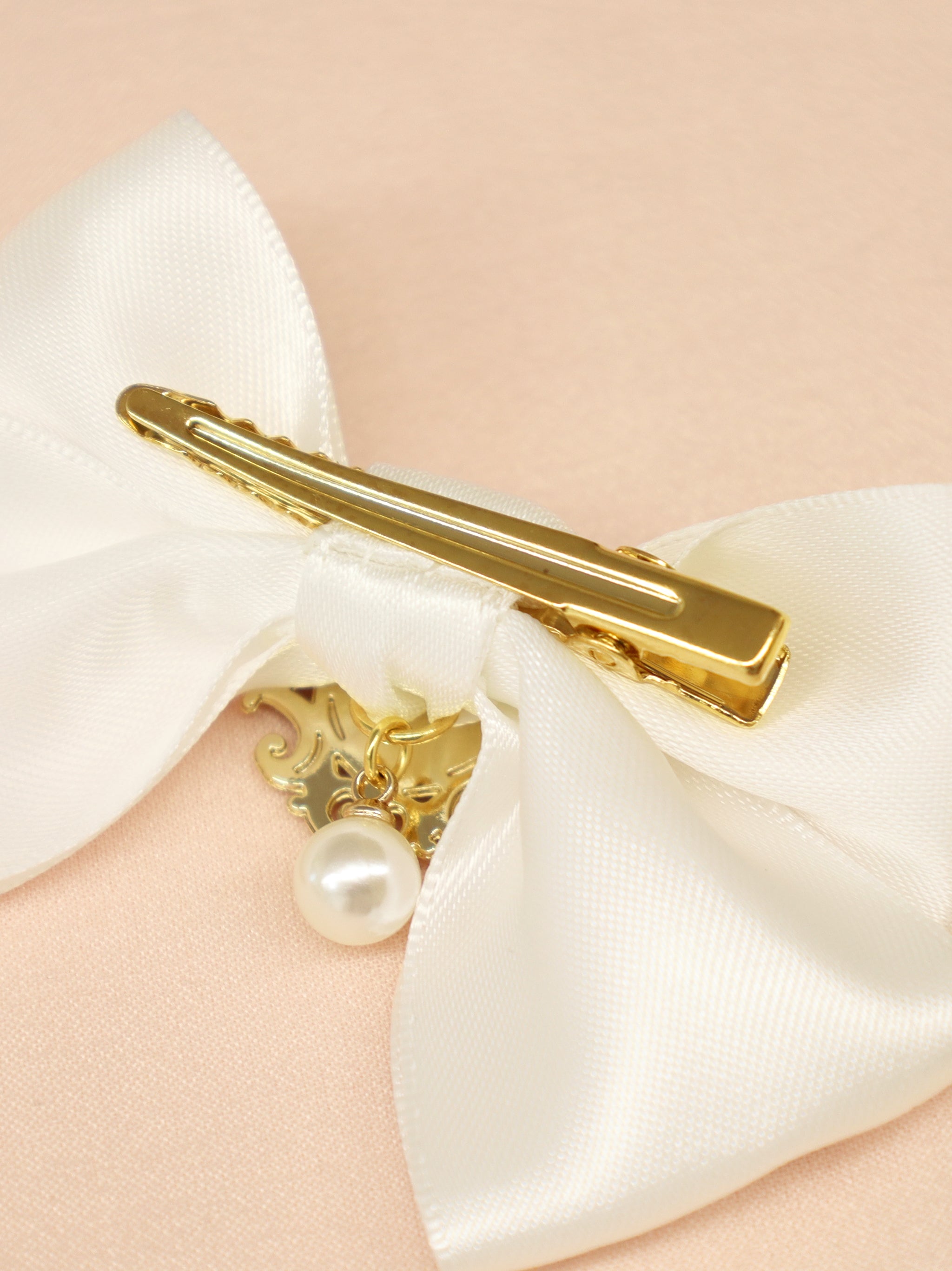 ハートチャーム付ダブルリボンクリップ |Amavel(アマベル)公式サイト