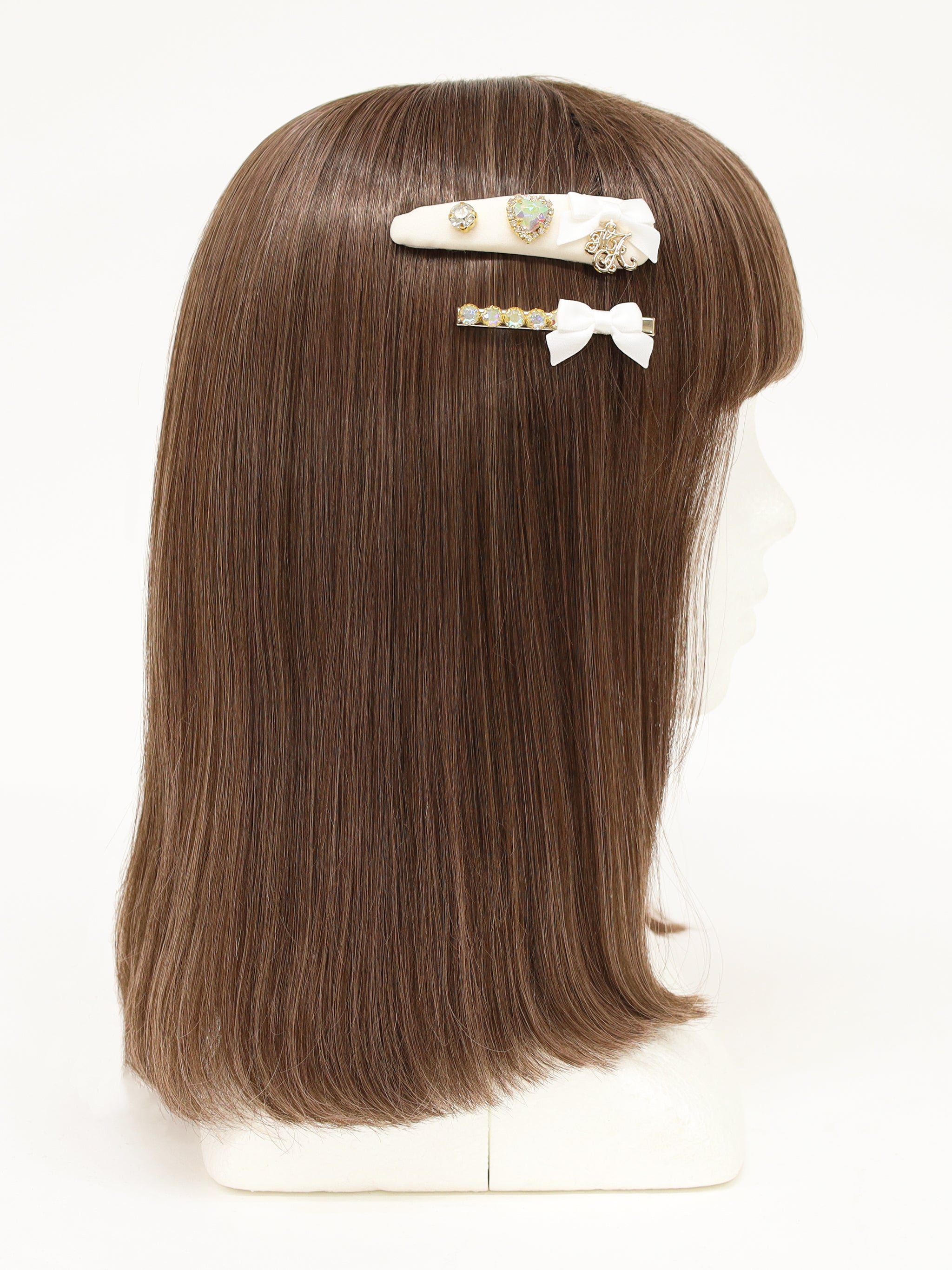 モノグラムチャーム付ビジュークリップセット |Amavel(アマベル)公式サイト