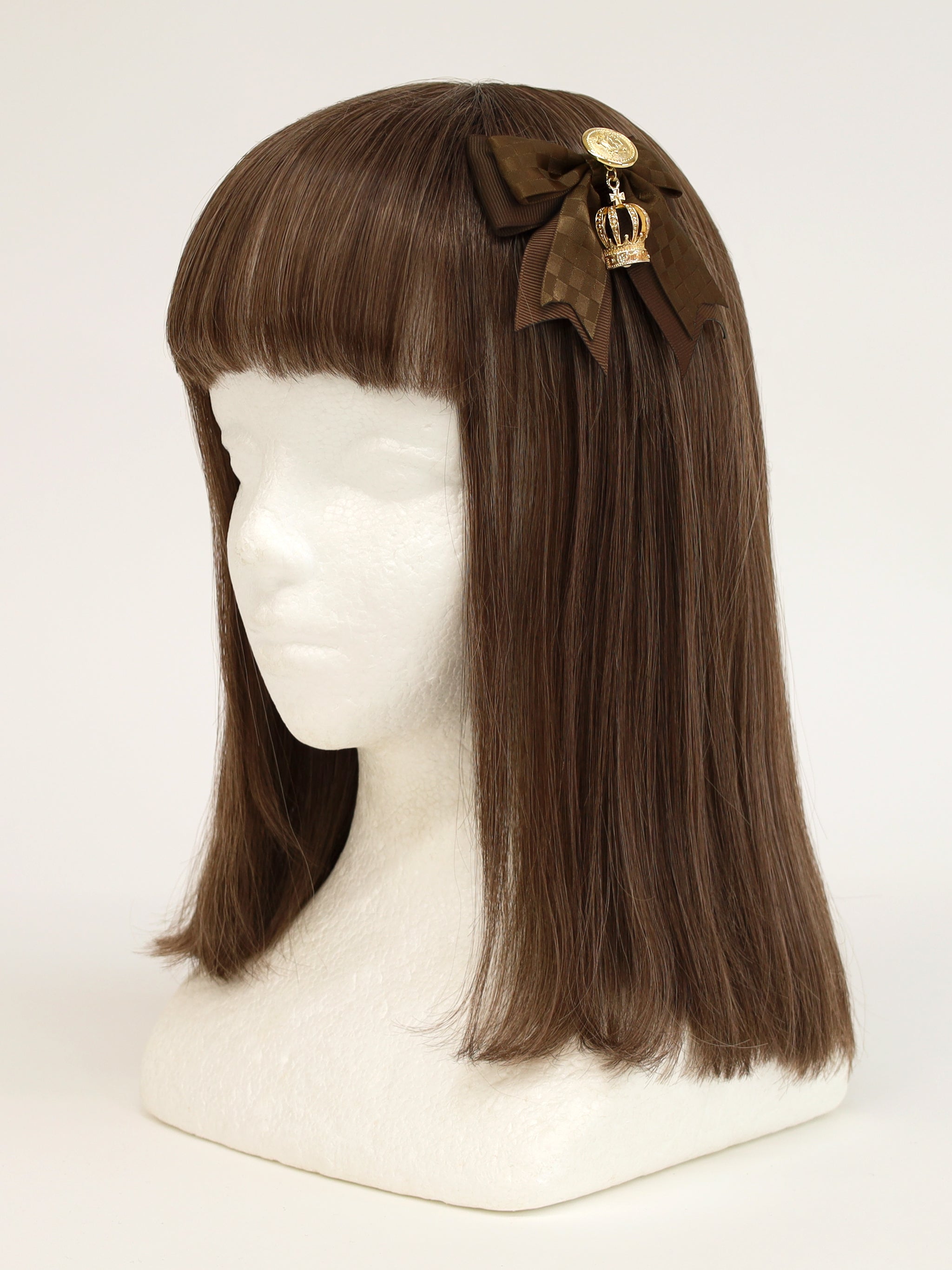 Royal checkmate ダブルリボンクリップ ブラウン(Brown) FREE |Amavel(アマベル)公式サイト