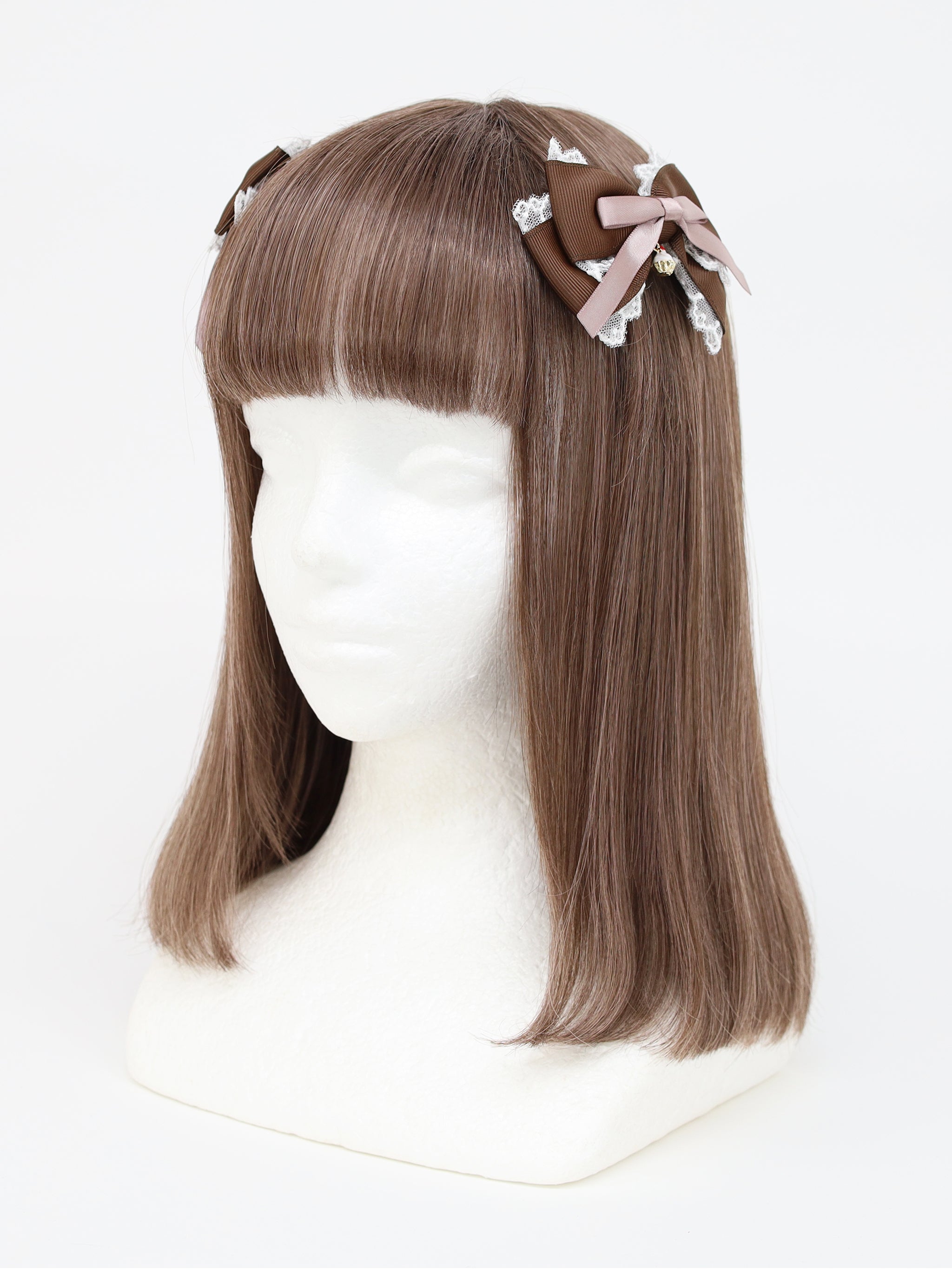 【メンバーズセール対象】Sweet Whip ダブルリボンクリップ ブラウン(Brown) FREE |Amavel(アマベル)公式サイト