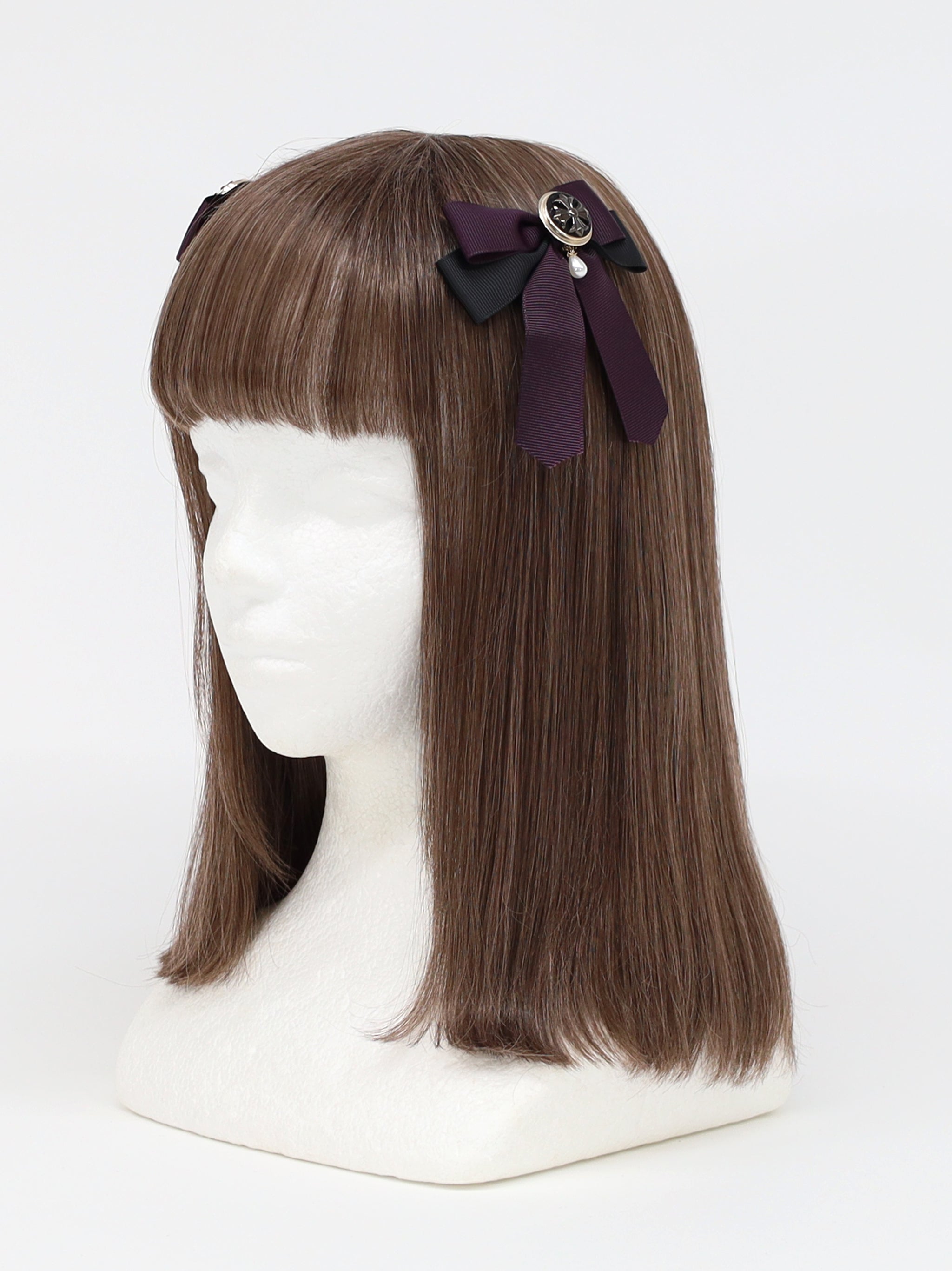 Noble Apprentice ダブルリボンクリップ パープル(Purple) FREE |Amavel(アマベル)公式サイト