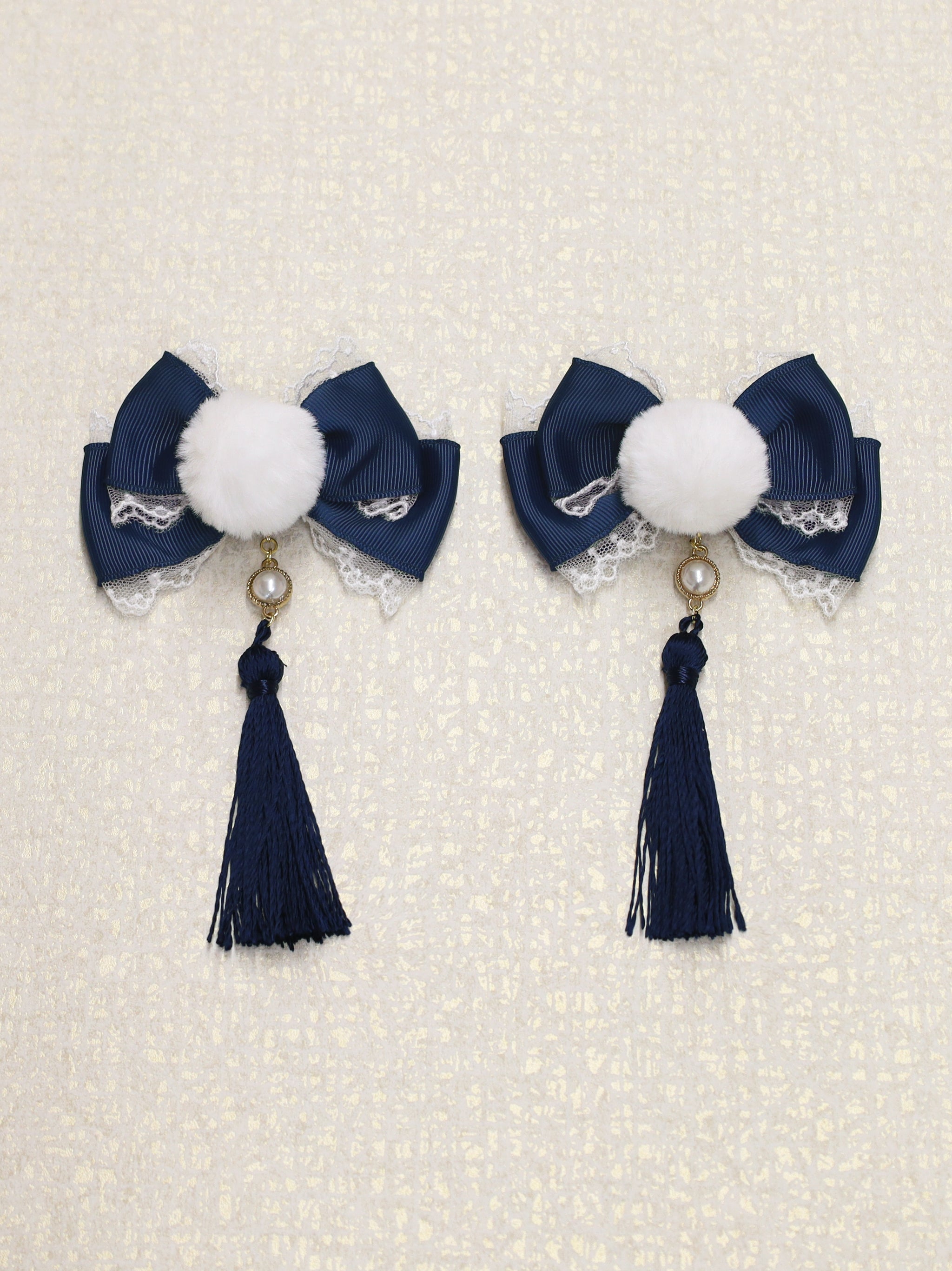 手まり遊びとシマエナガ ダブルリボンクリップ |Amavel(アマベル)公式サイト