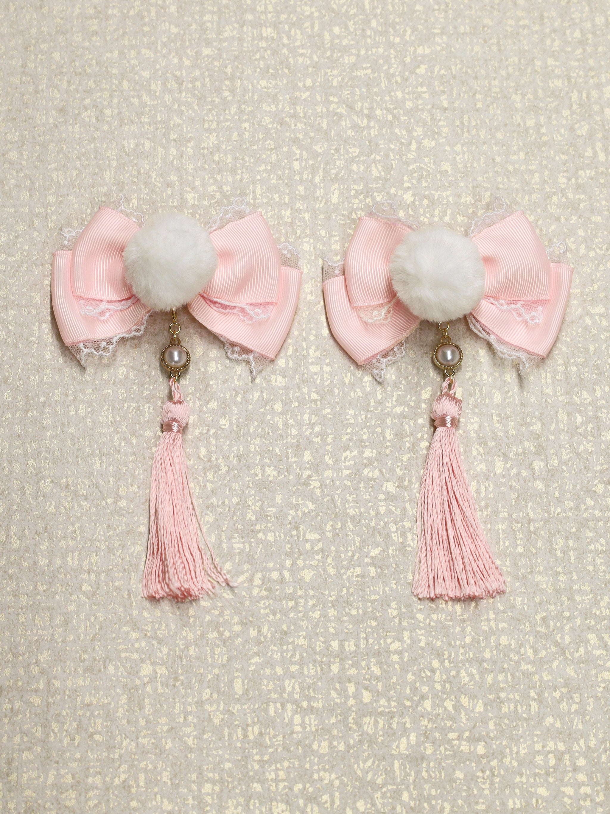 手まり遊びとシマエナガ ダブルリボンクリップ |Amavel(アマベル)公式サイト