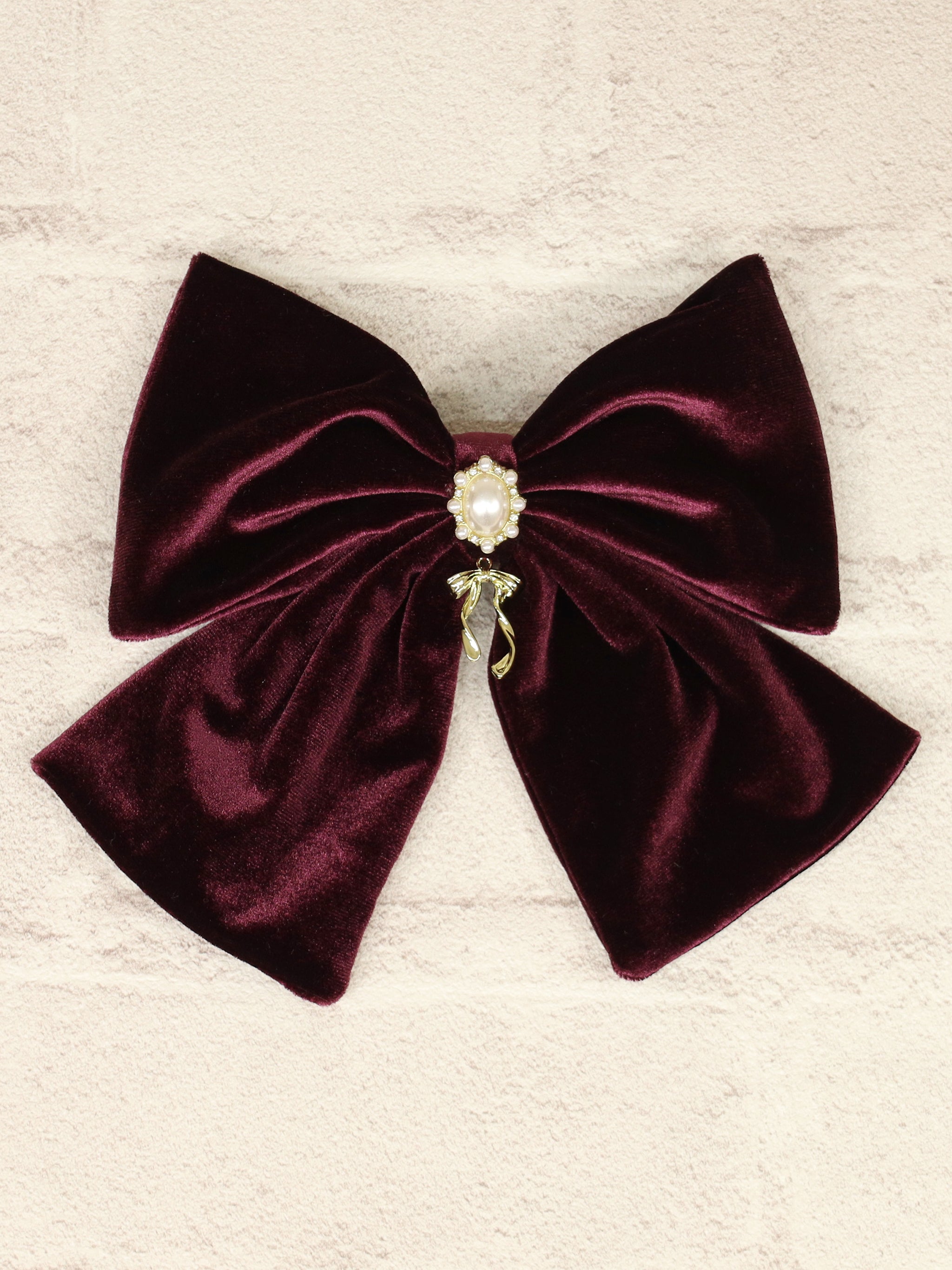 パール付ビッグリボンバレッタ |Amavel(アマベル)公式サイト