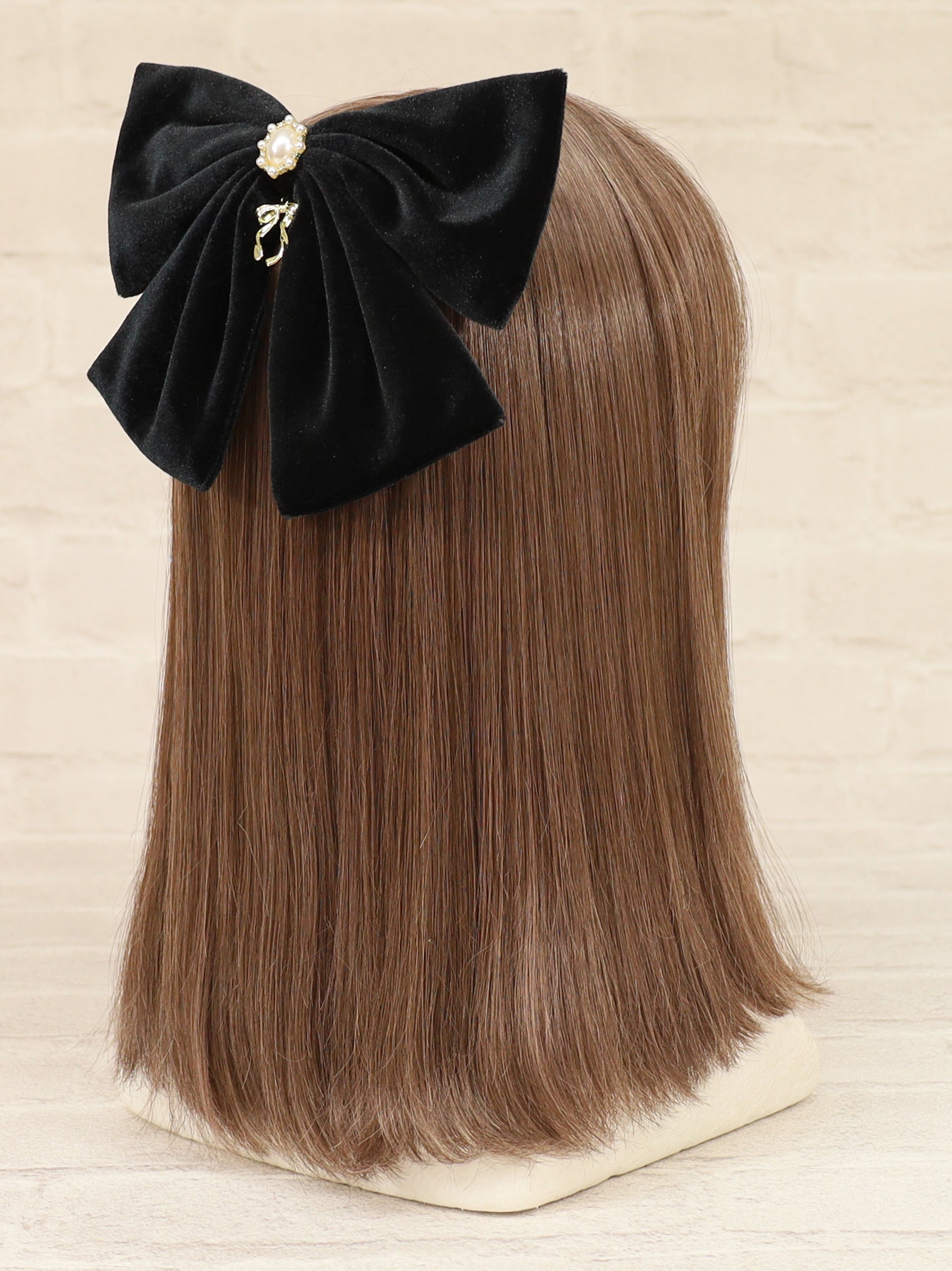 メンバーズセール対象】パール付ビッグリボンバレッタ – Amavel