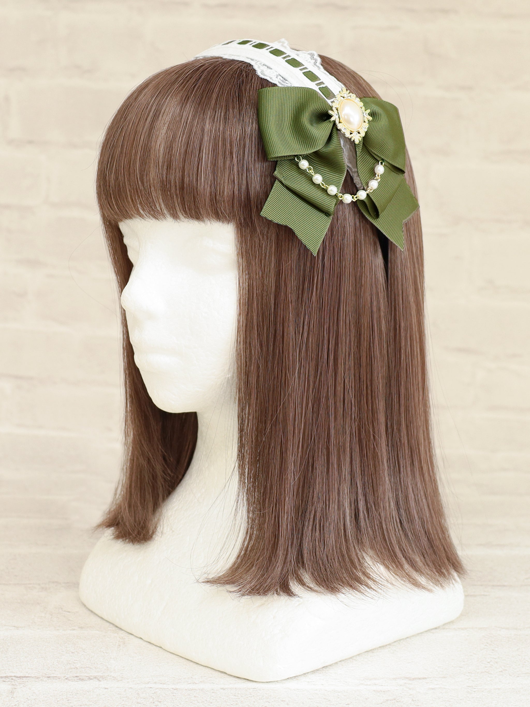 Rosette Doll リボンカチューシャ カーキ(Khaki) FREE |Amavel(アマベル)公式サイト