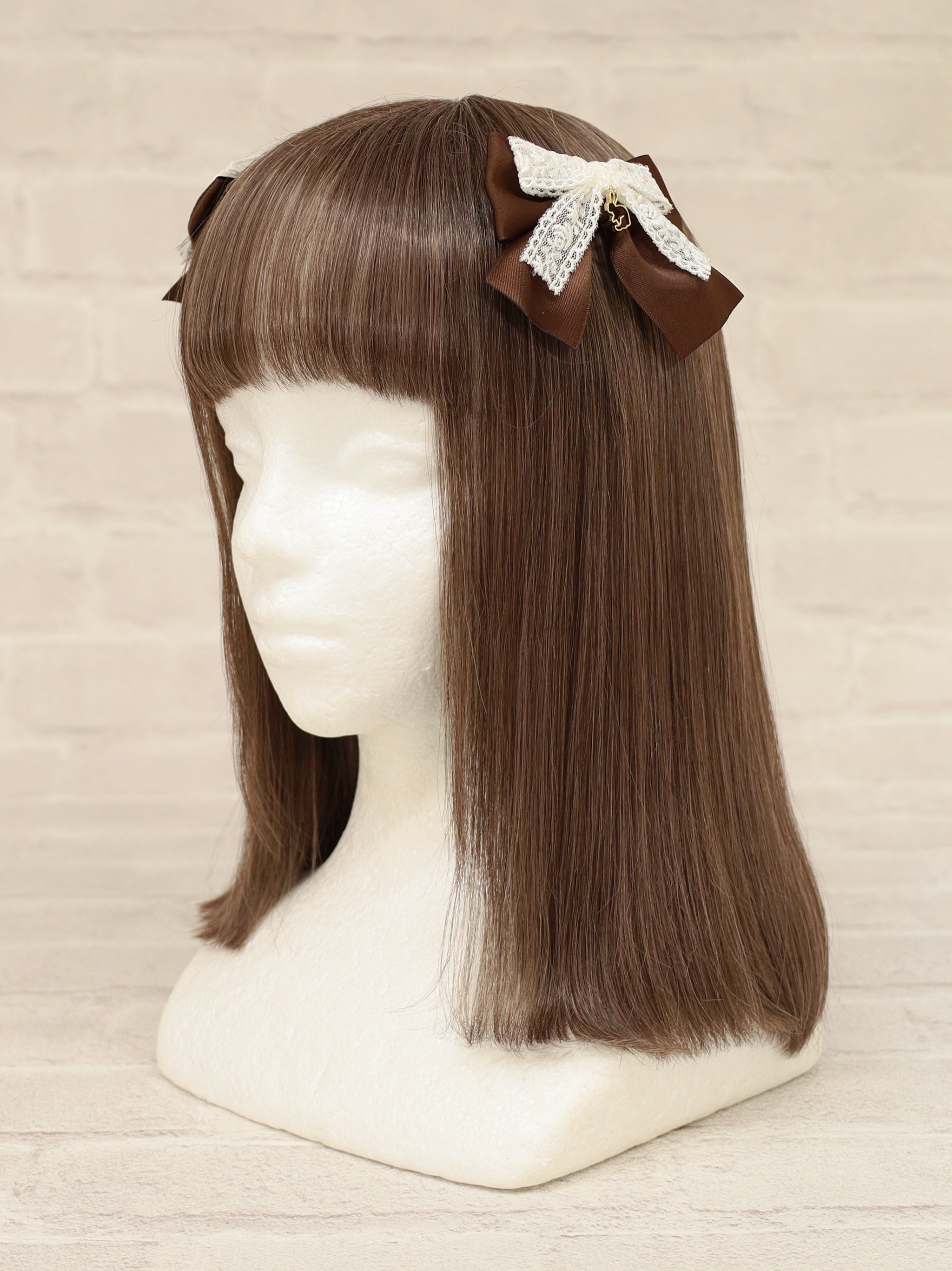 【メンバーズセール対象】Candy Rabbit Wリボンクリップ ブラウン(Brown) FREE |Amavel(アマベル)公式サイト