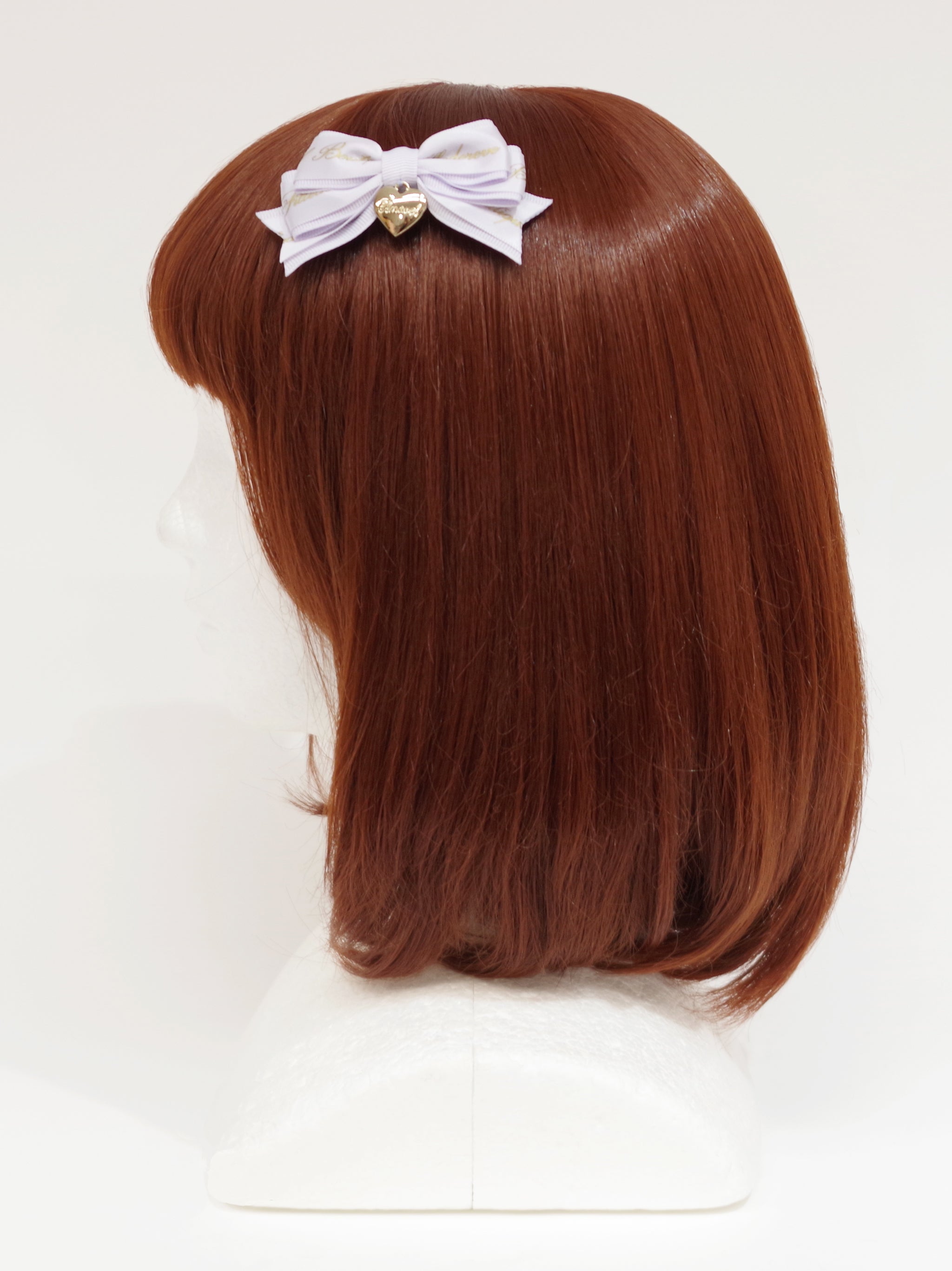 ハートチャーム付ダブルリボンミニクリップ |Amavel(アマベル)公式サイト