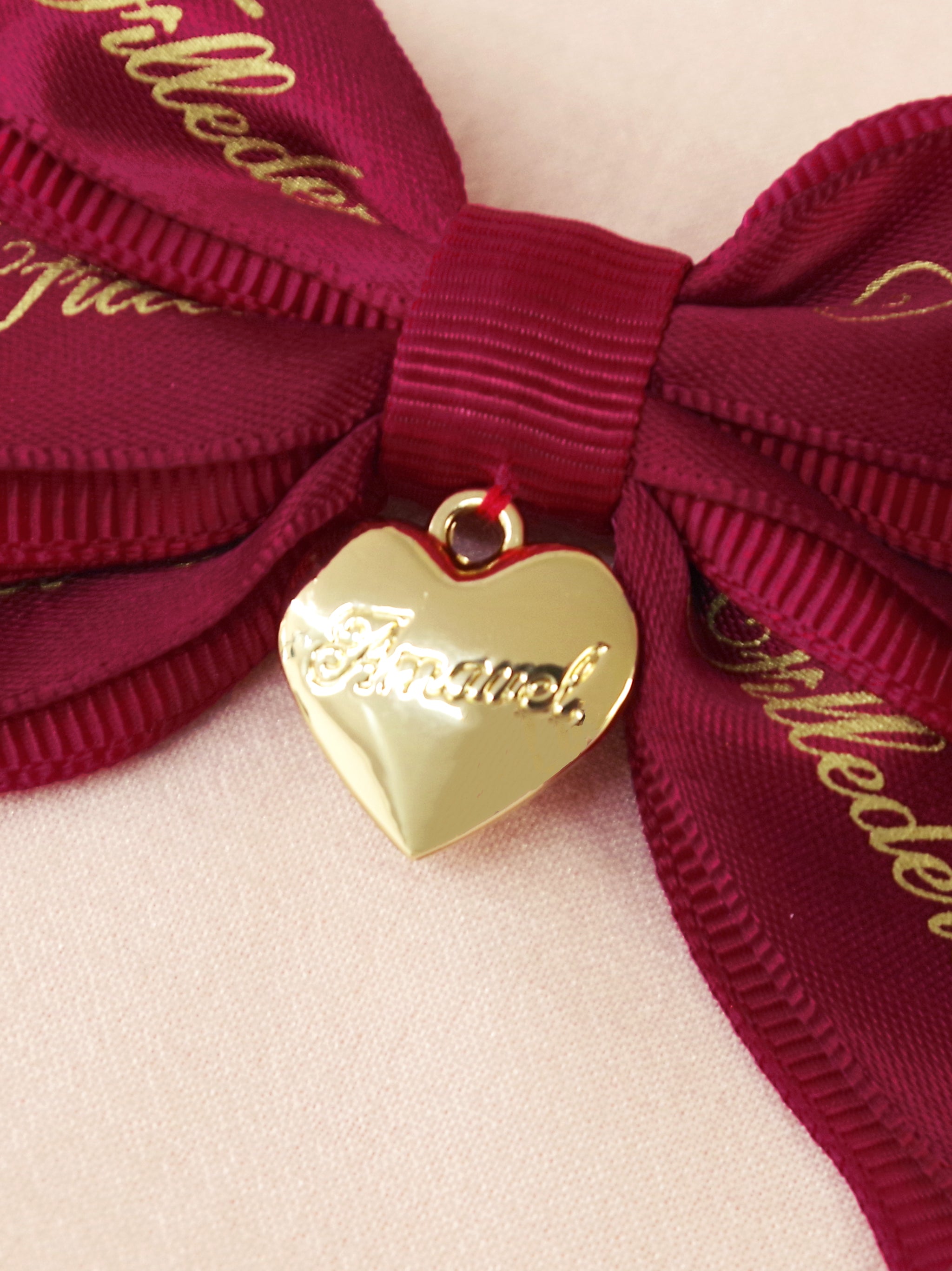 ハートチャーム付ダブルリボンミニクリップ |Amavel(アマベル)公式サイト