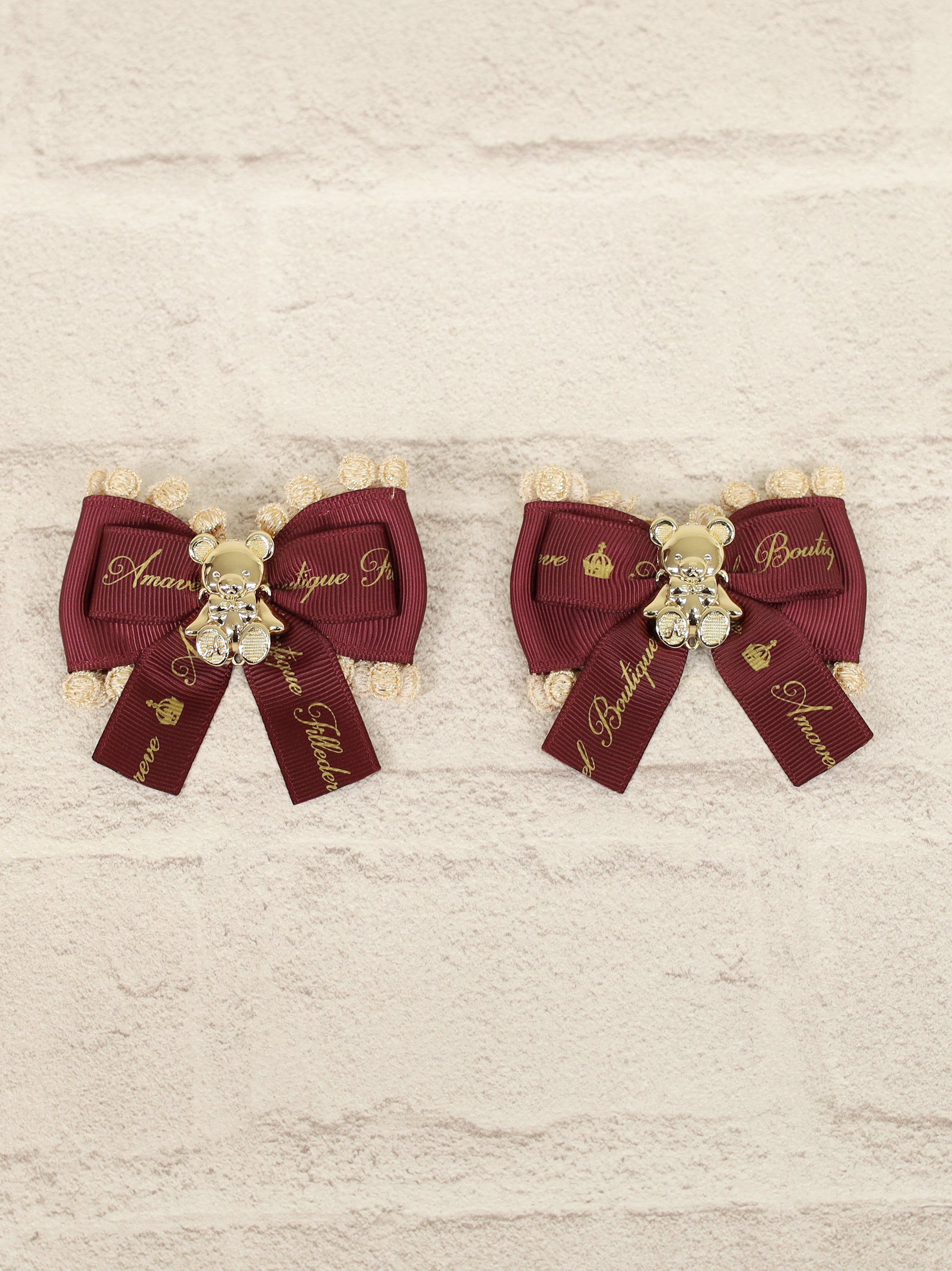 Holy Night Bear ダブルリボンクリップ |Amavel(アマベル)公式サイト