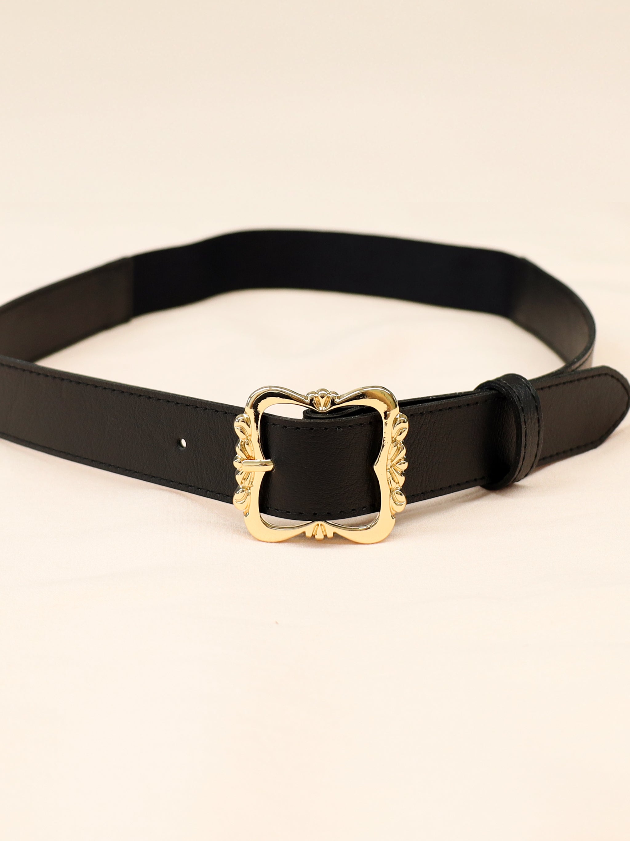 アンティークバックル付ゴムベルト |Amavel(アマベル)公式サイト