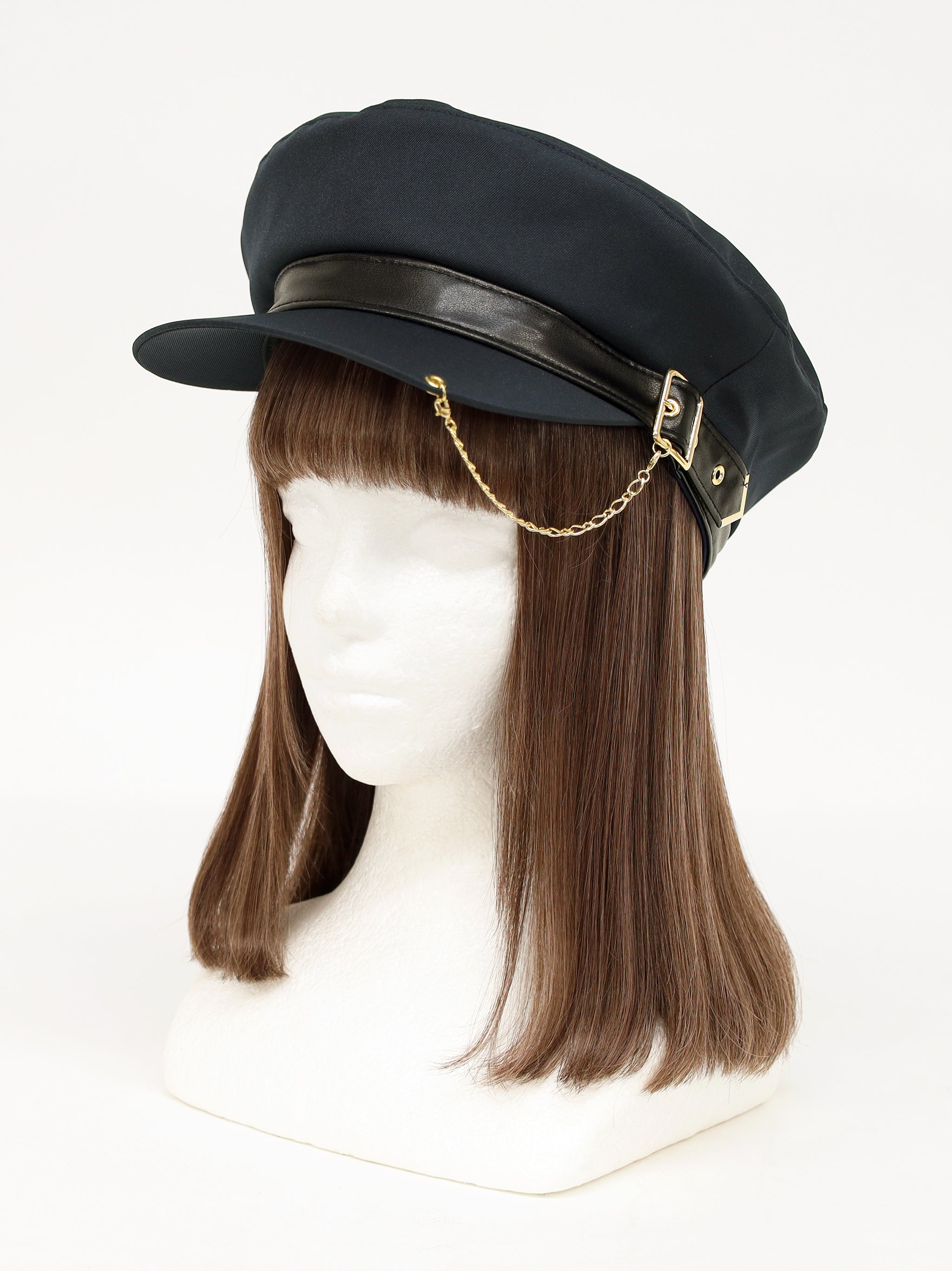 【メンバーズセール対象】チェーン付キャスケット ネイビー(Navy) FREE |Amavel(アマベル)公式サイト