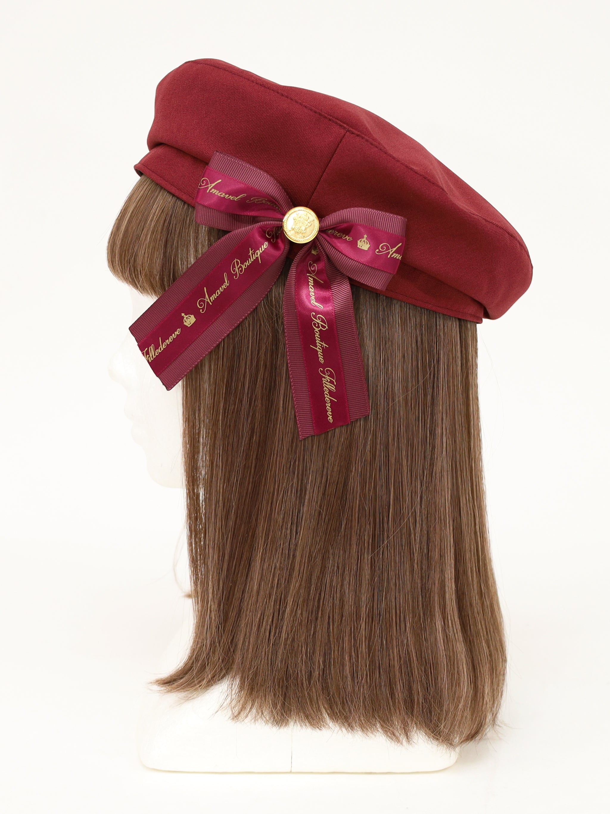 ロゴリボンブローチ付ベレー帽 |Amavel(アマベル)公式サイト