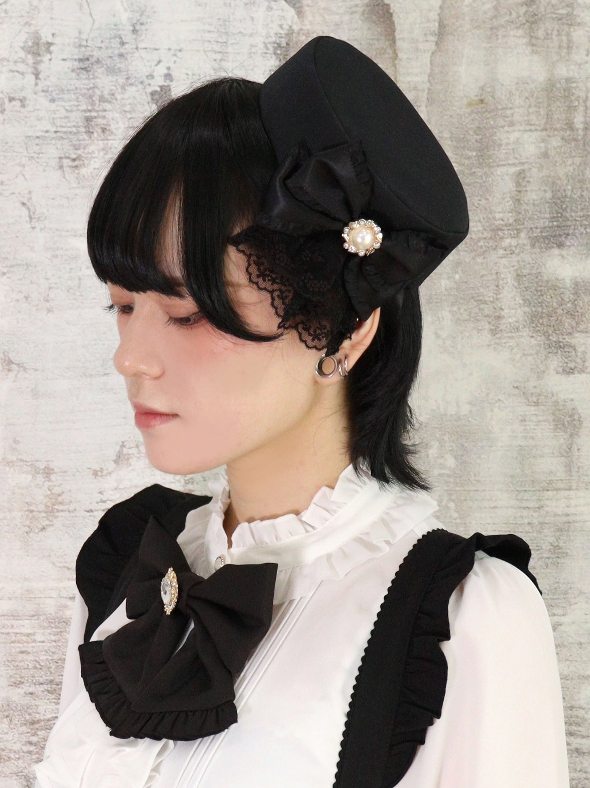 Mysterious Doll カクテルハット ブラック(Black) FREE |Amavel(アマベル)公式サイト