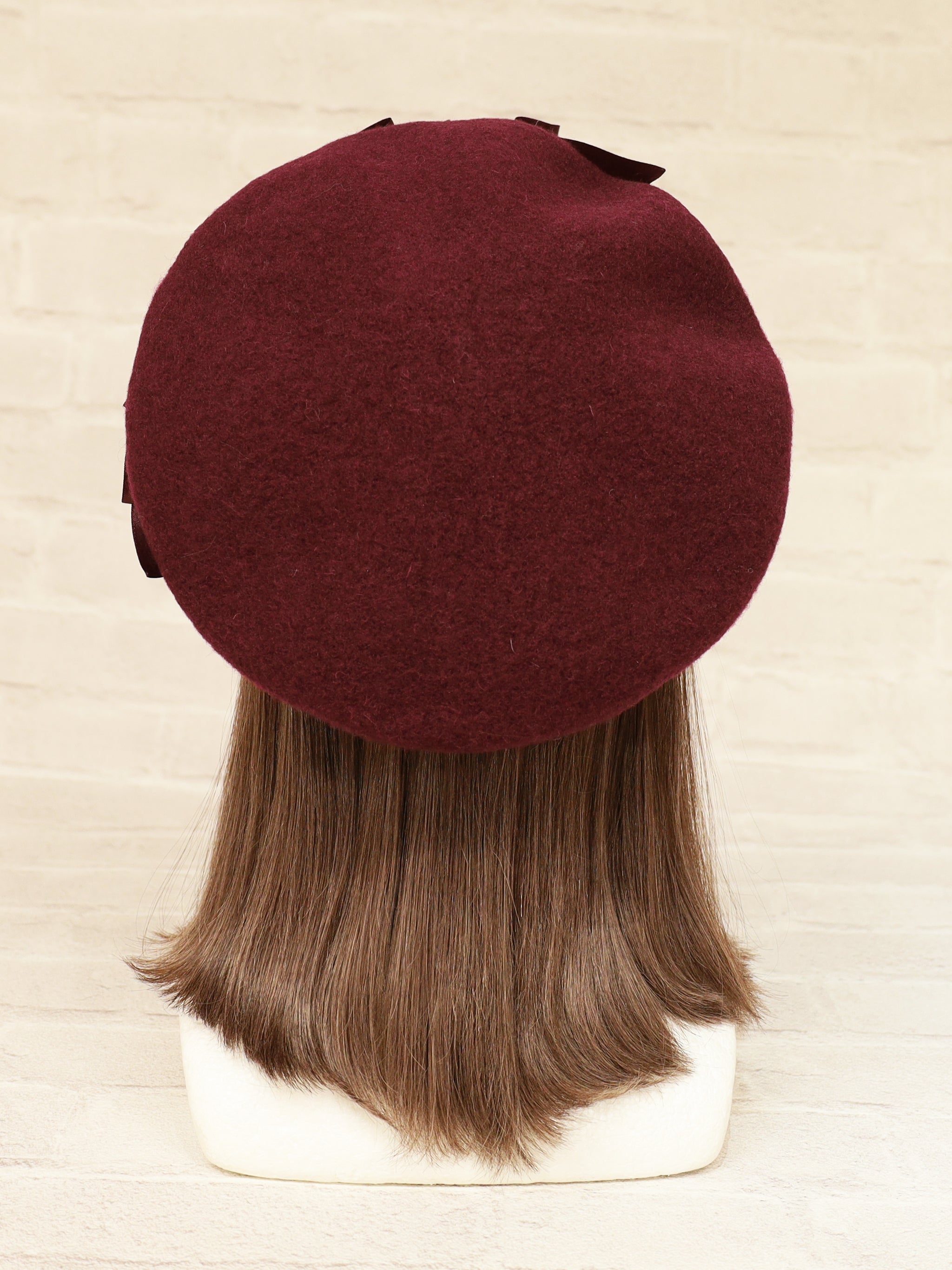 【アウトレットセール対象】モノグラムバックル付フロントリボンフェルトベレー |Amavel(アマベル)公式サイト