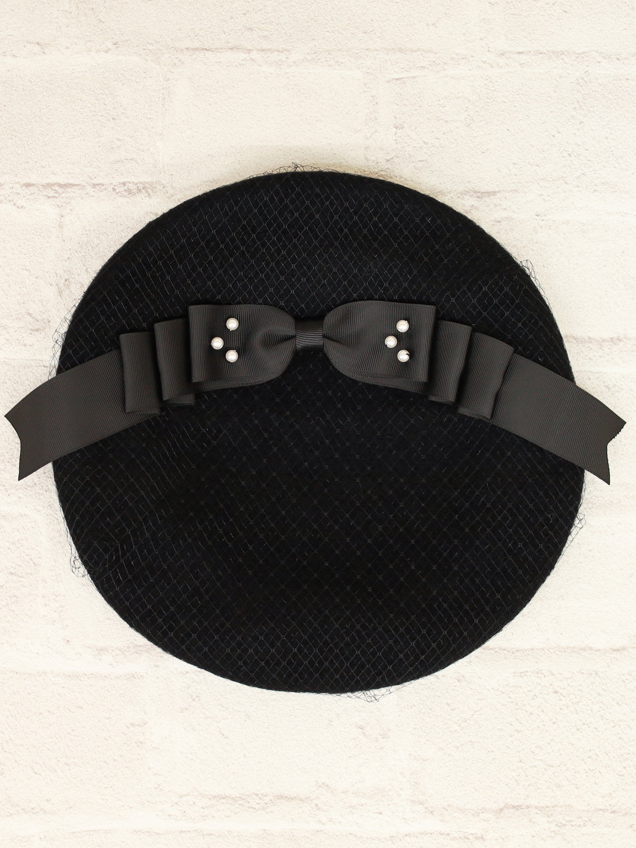 【アウトレットセール対象】チュールリボン付フェルトベレー帽 |Amavel(アマベル)公式サイト