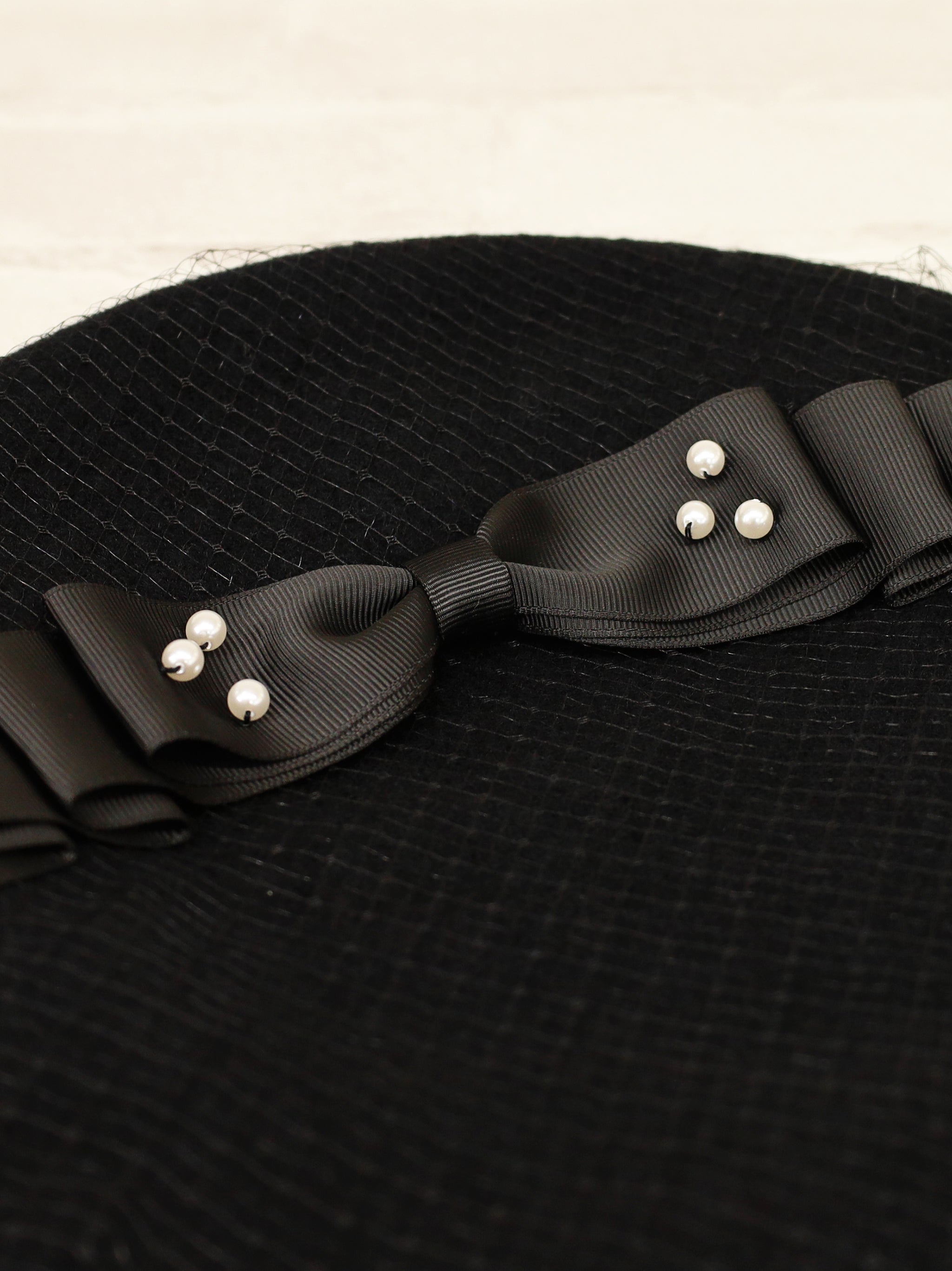 【アウトレットセール対象】チュールリボン付フェルトベレー帽 |Amavel(アマベル)公式サイト