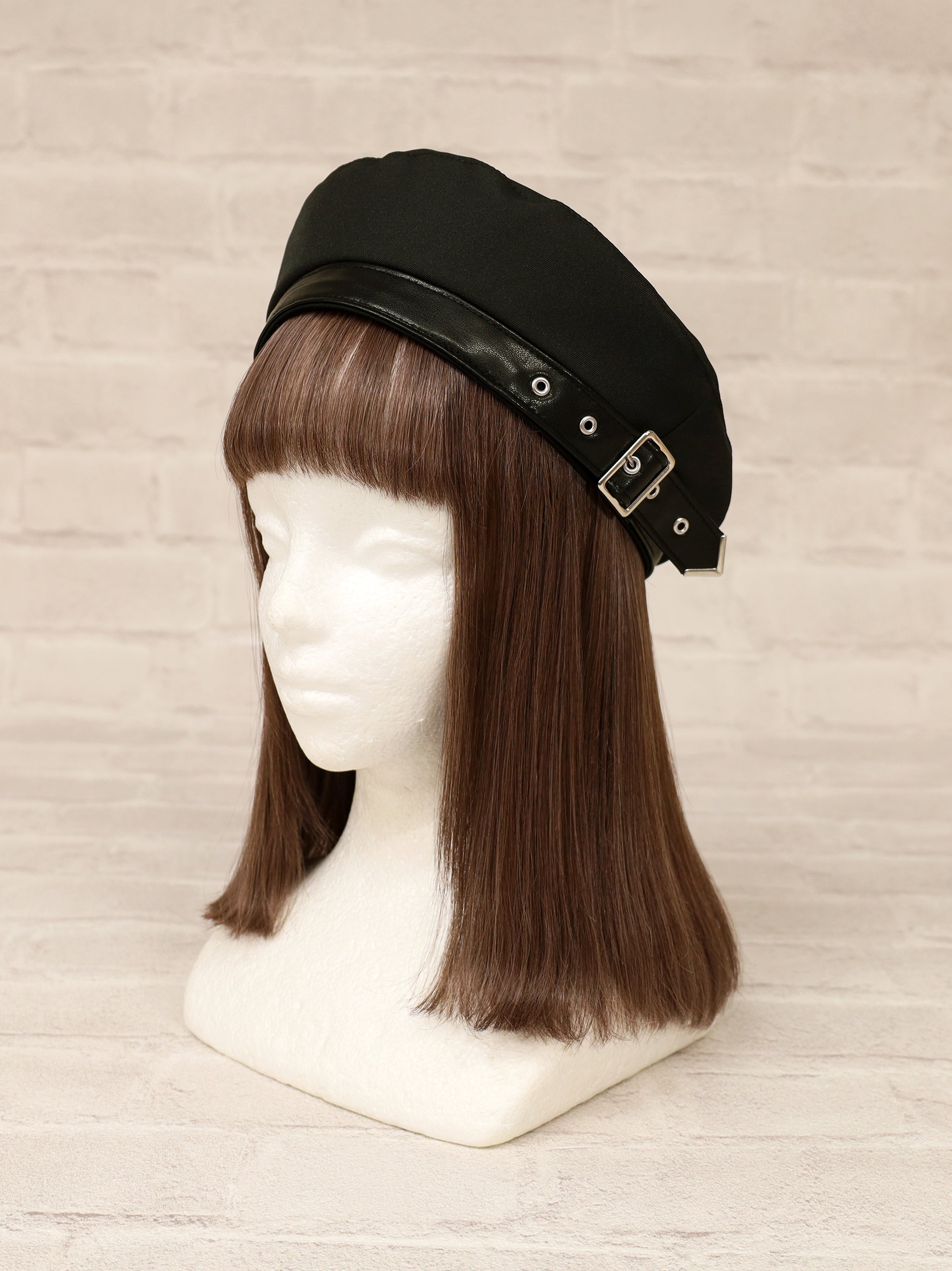 Iron Veil ベレー帽 ブラック(Black) FREE |Amavel(アマベル)公式サイト