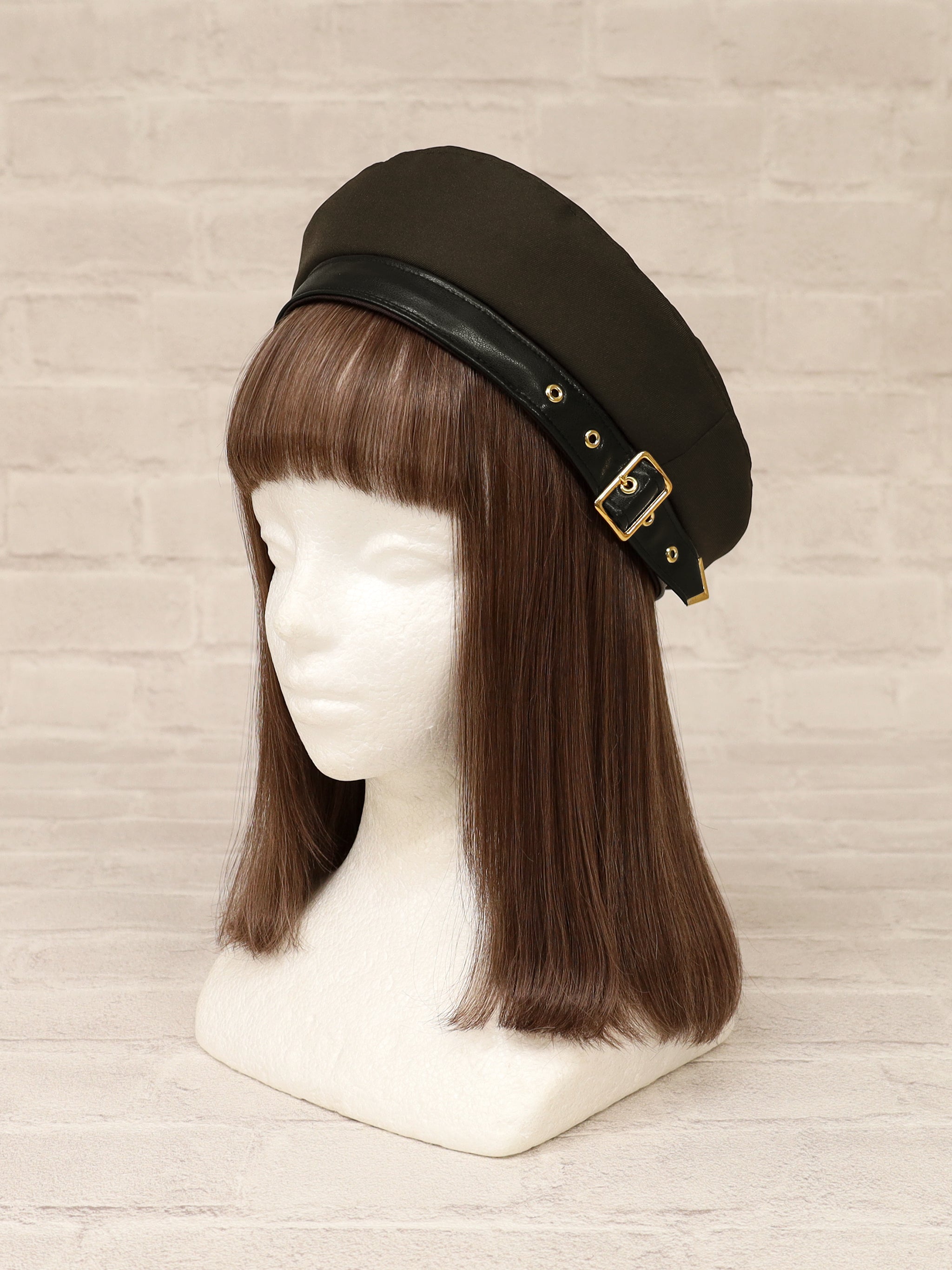 Iron Veil ベレー帽 ブラウン(Brown) FREE |Amavel(アマベル)公式サイト