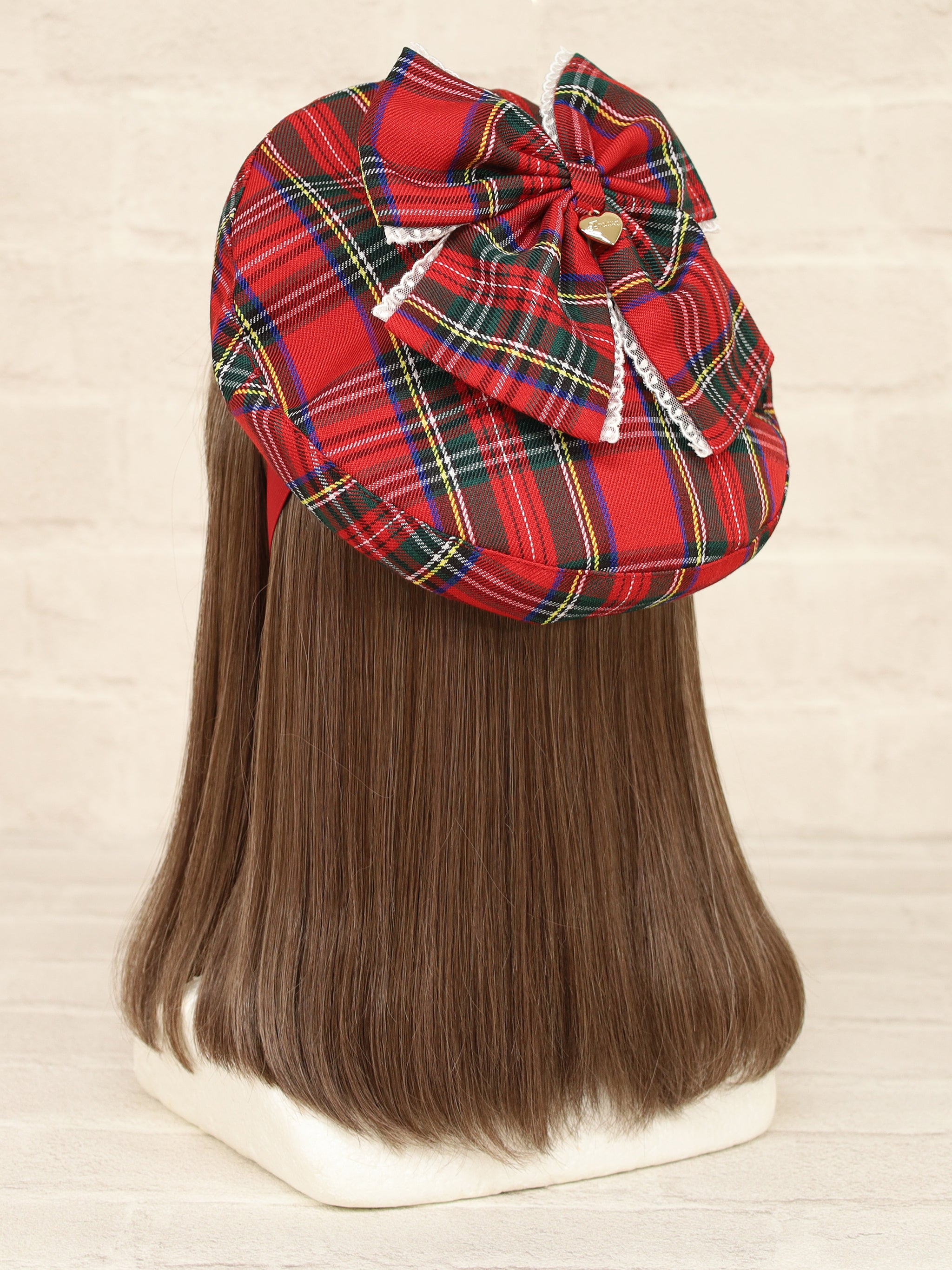Dolly Holiday チェックリボンベレー帽 レッド(Red) FREE |Amavel(アマベル)公式サイト
