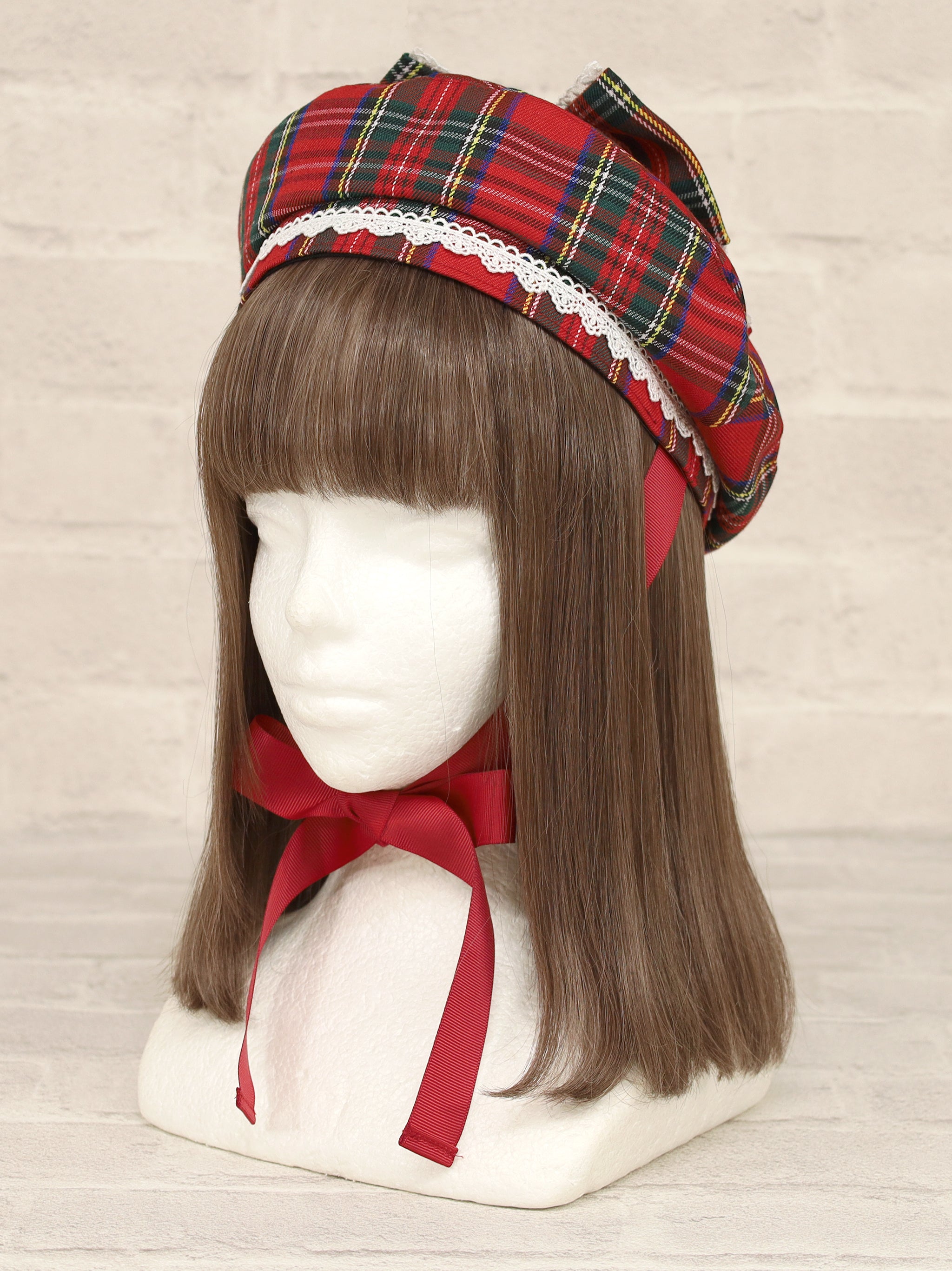 【メンバーズセール対象】Dolly Holiday チェックリボンベレー帽 |Amavel(アマベル)公式サイト