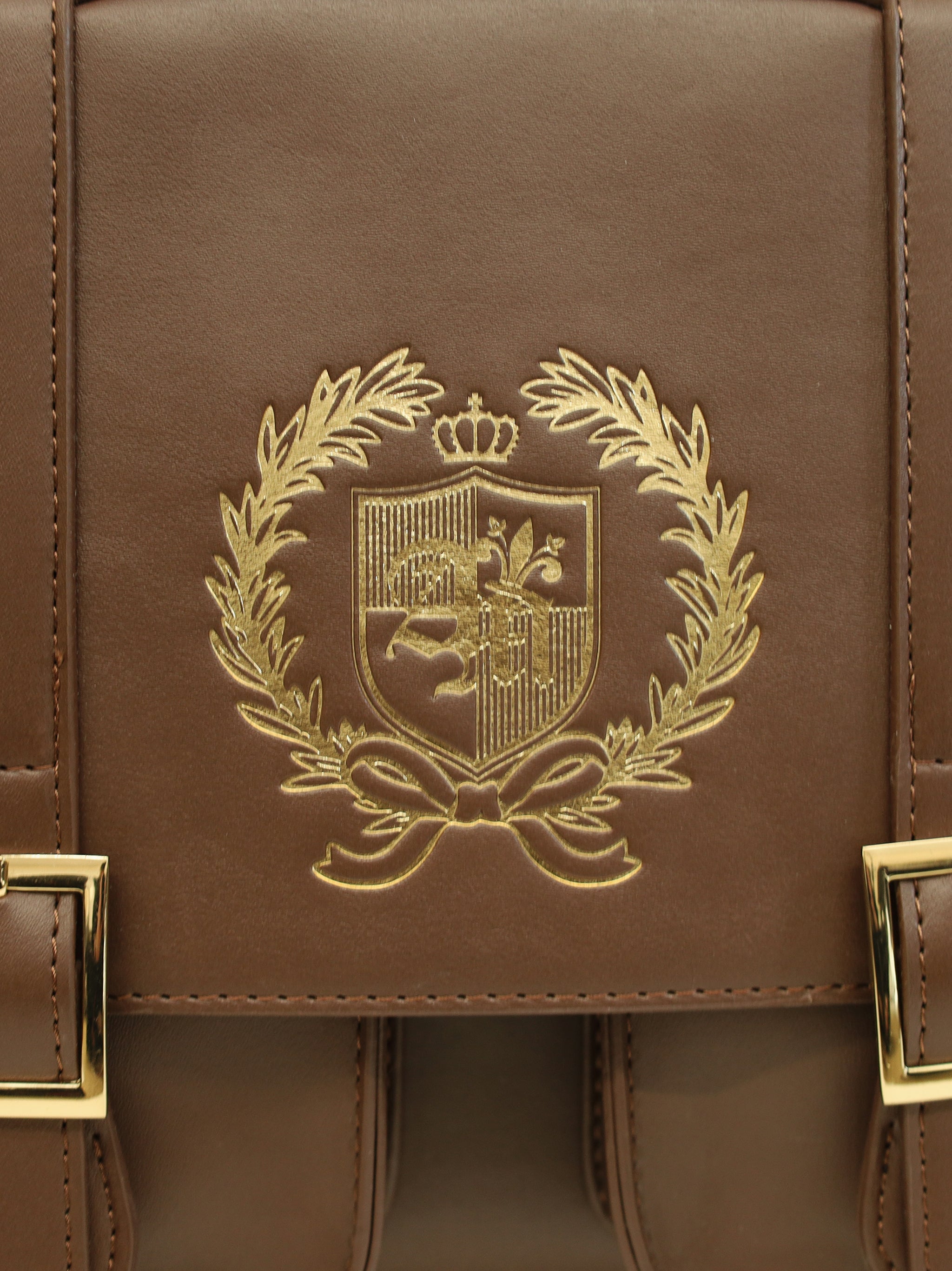 エンブレム入りダブルポケットサッチェルバッグ |Amavel(アマベル)公式サイト