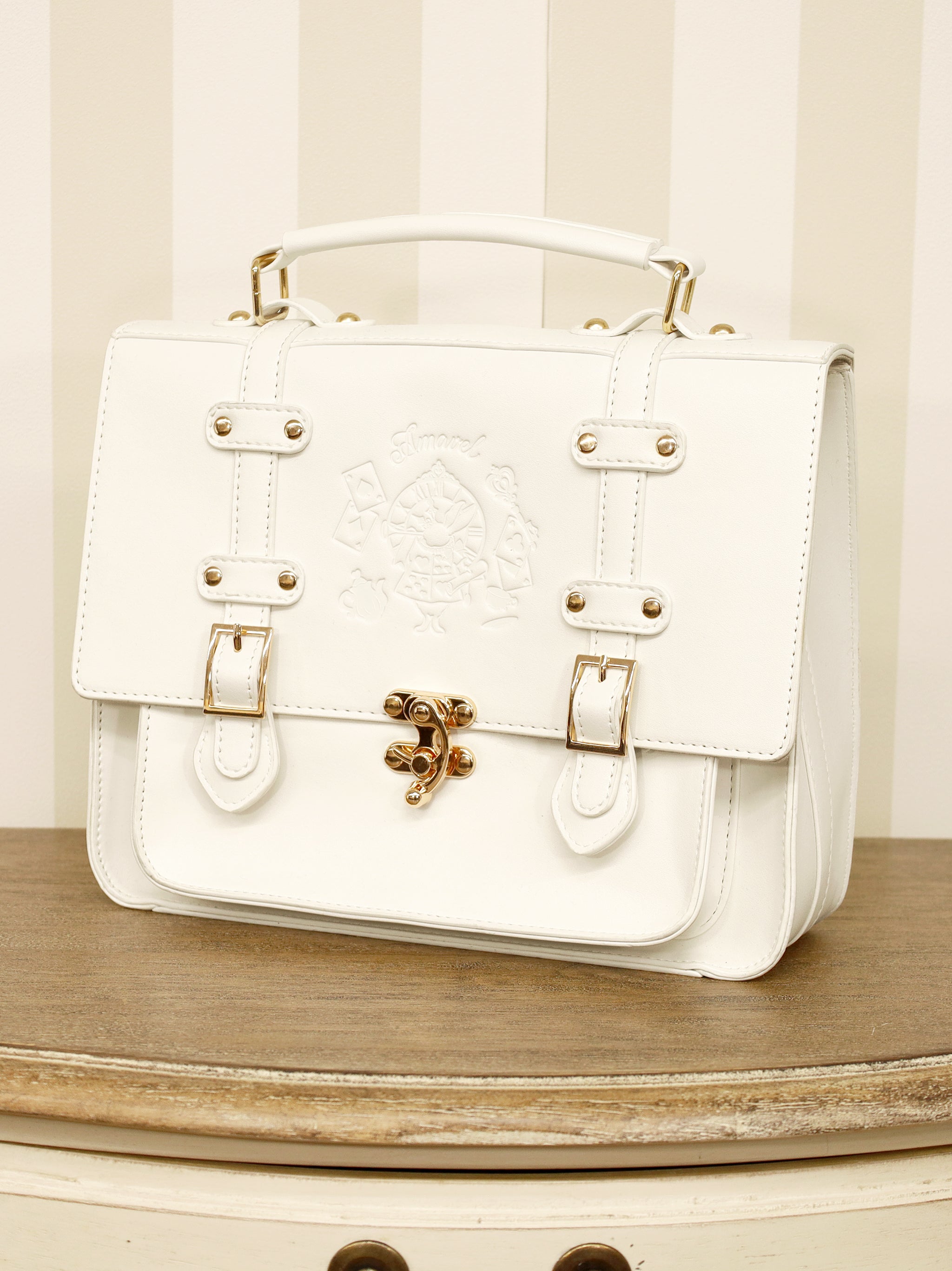 Mysterious Wonderland サッチェルバッグ アイボリー(Ivory) FREE |Amavel(アマベル)公式サイト