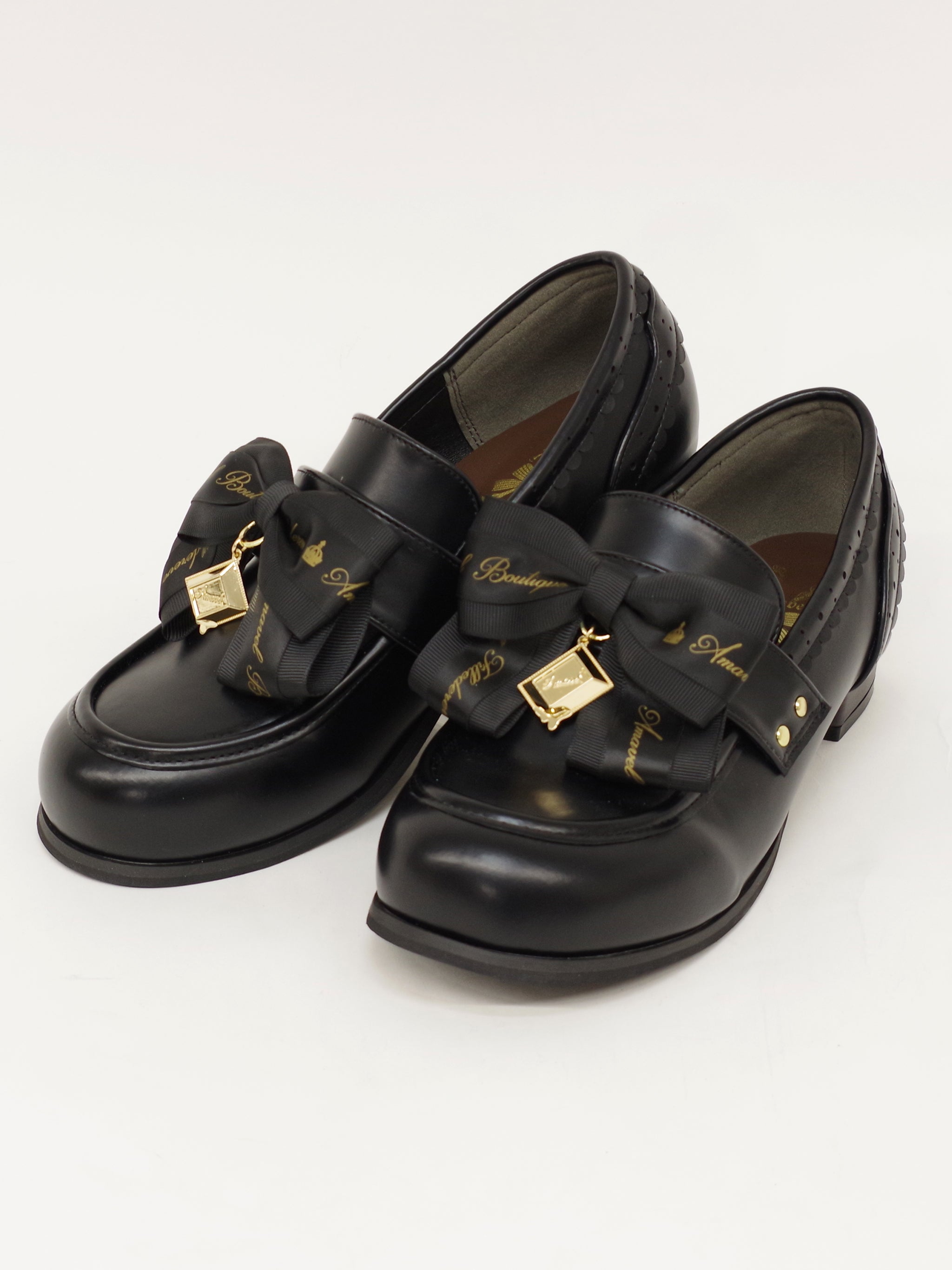 喫茶アマベルのショコラトリーローヒールローファーパンプス ブラック(Black) |Amavel(アマベル)公式サイト