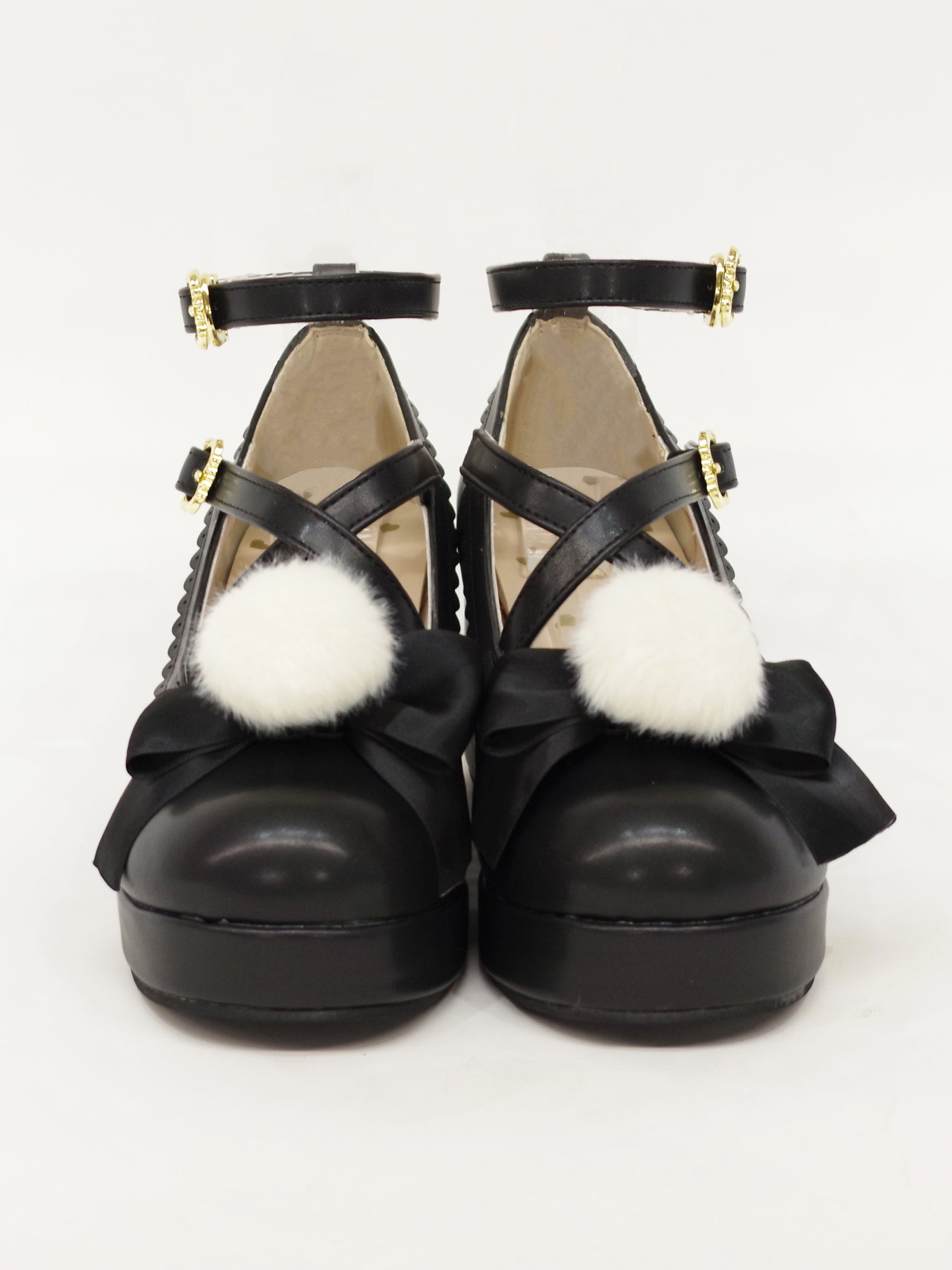 ファーリボン付クロスパンプス |Amavel(アマベル)公式サイト