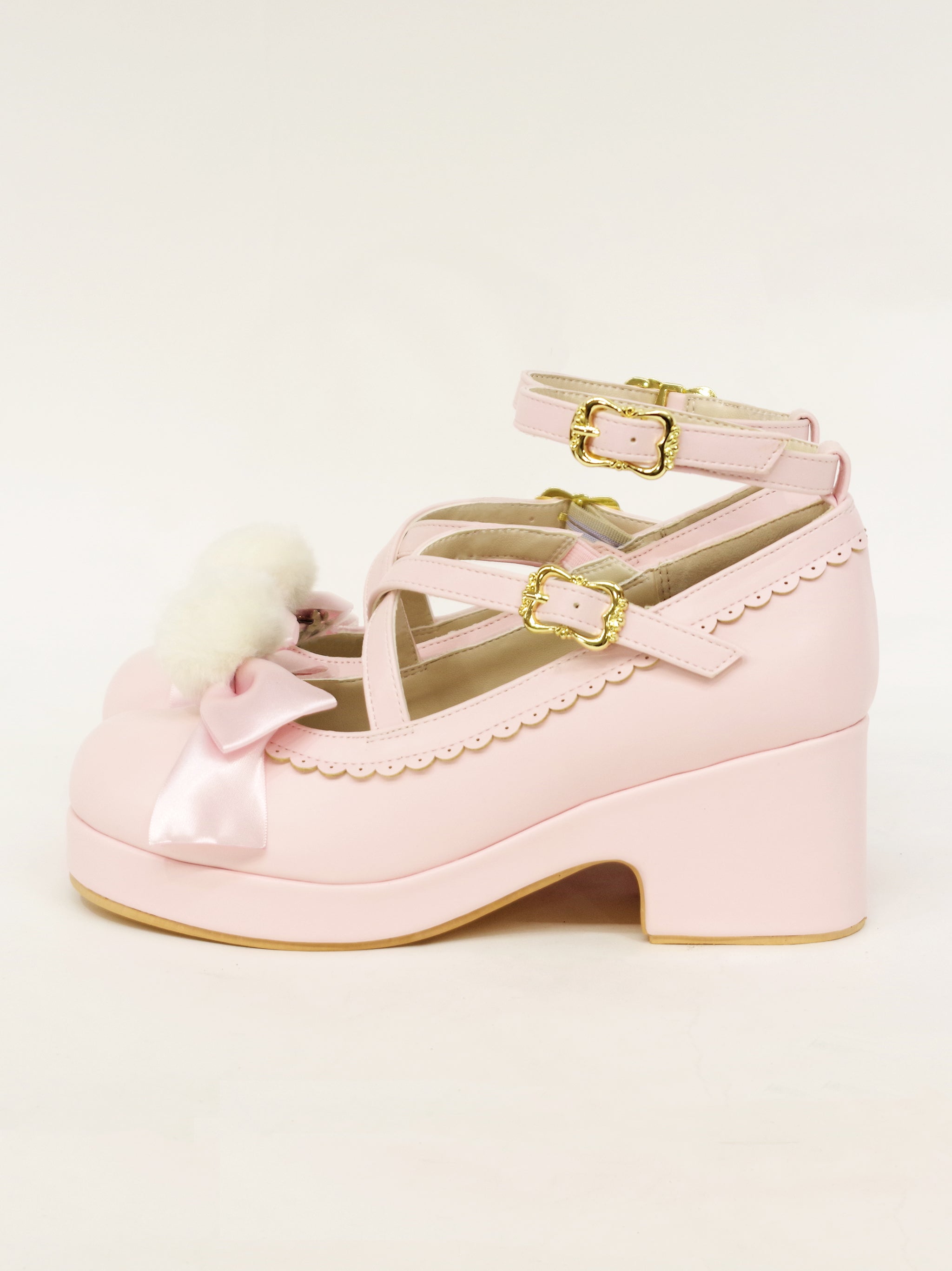 ファーリボン付クロスパンプス |Amavel(アマベル)公式サイト