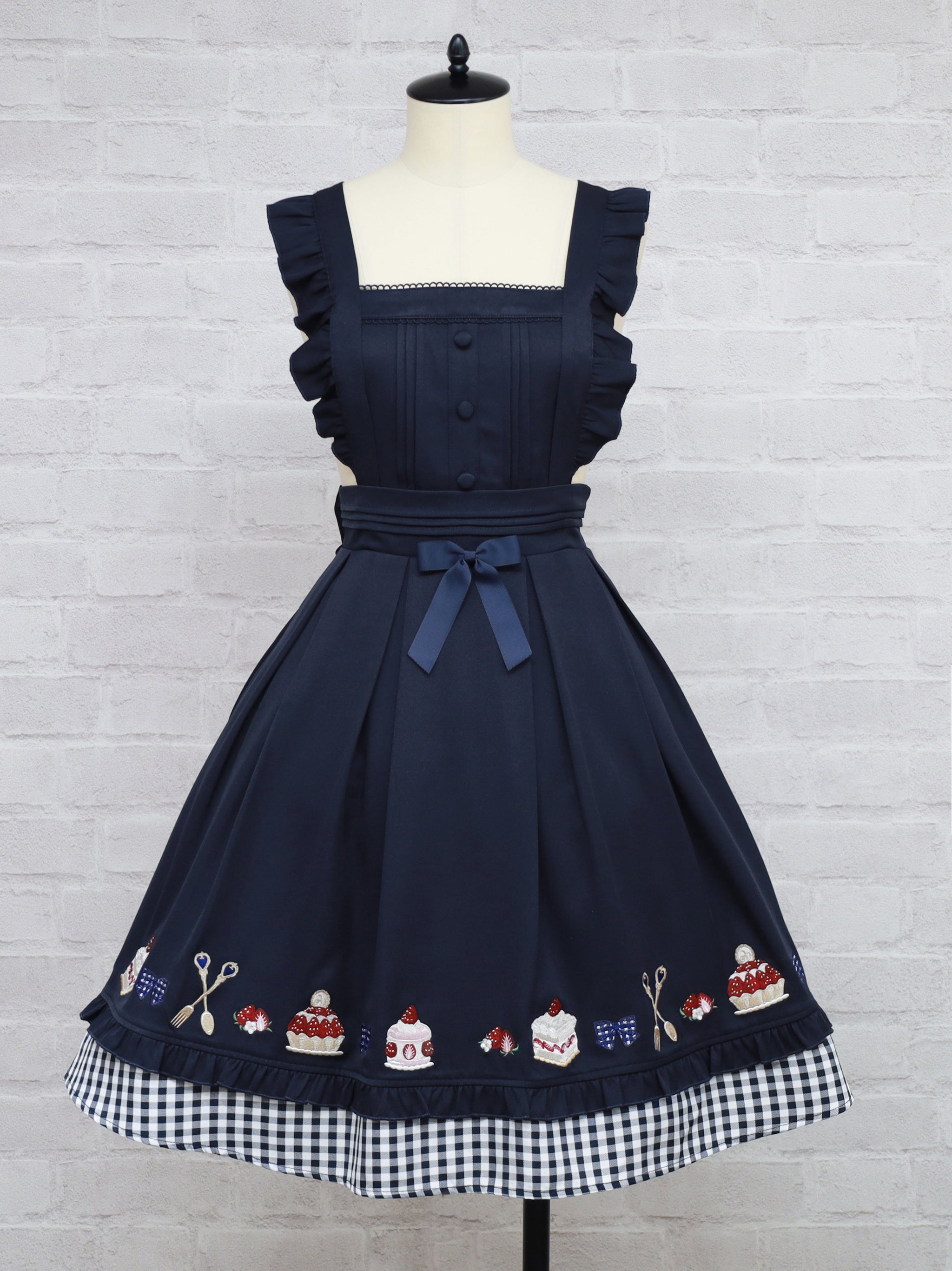 Berry Pâtisserie ジャンパースカート ネイビー(Navy) FREE |Amavel(アマベル)公式サイト