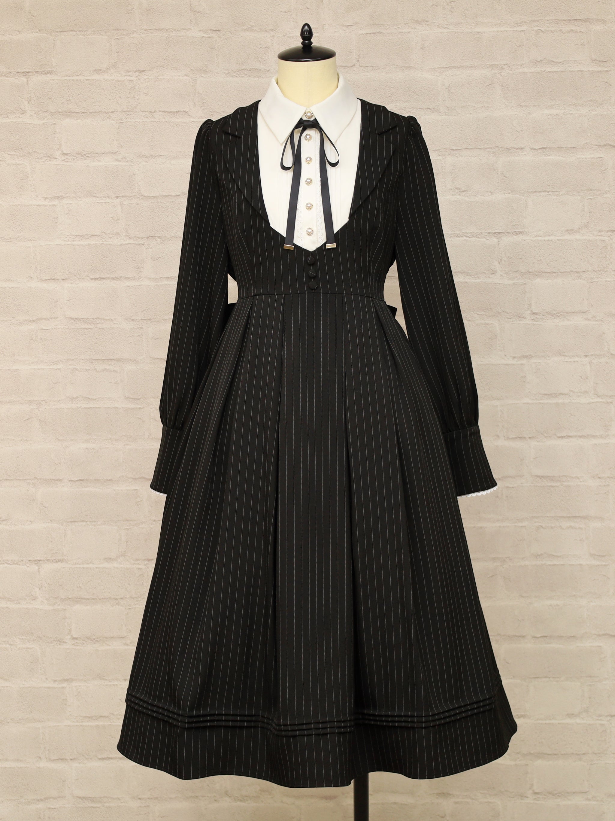 Gentle Lady ミドル丈ワンピース ブラック(Black) FREE |Amavel(アマベル)公式サイト