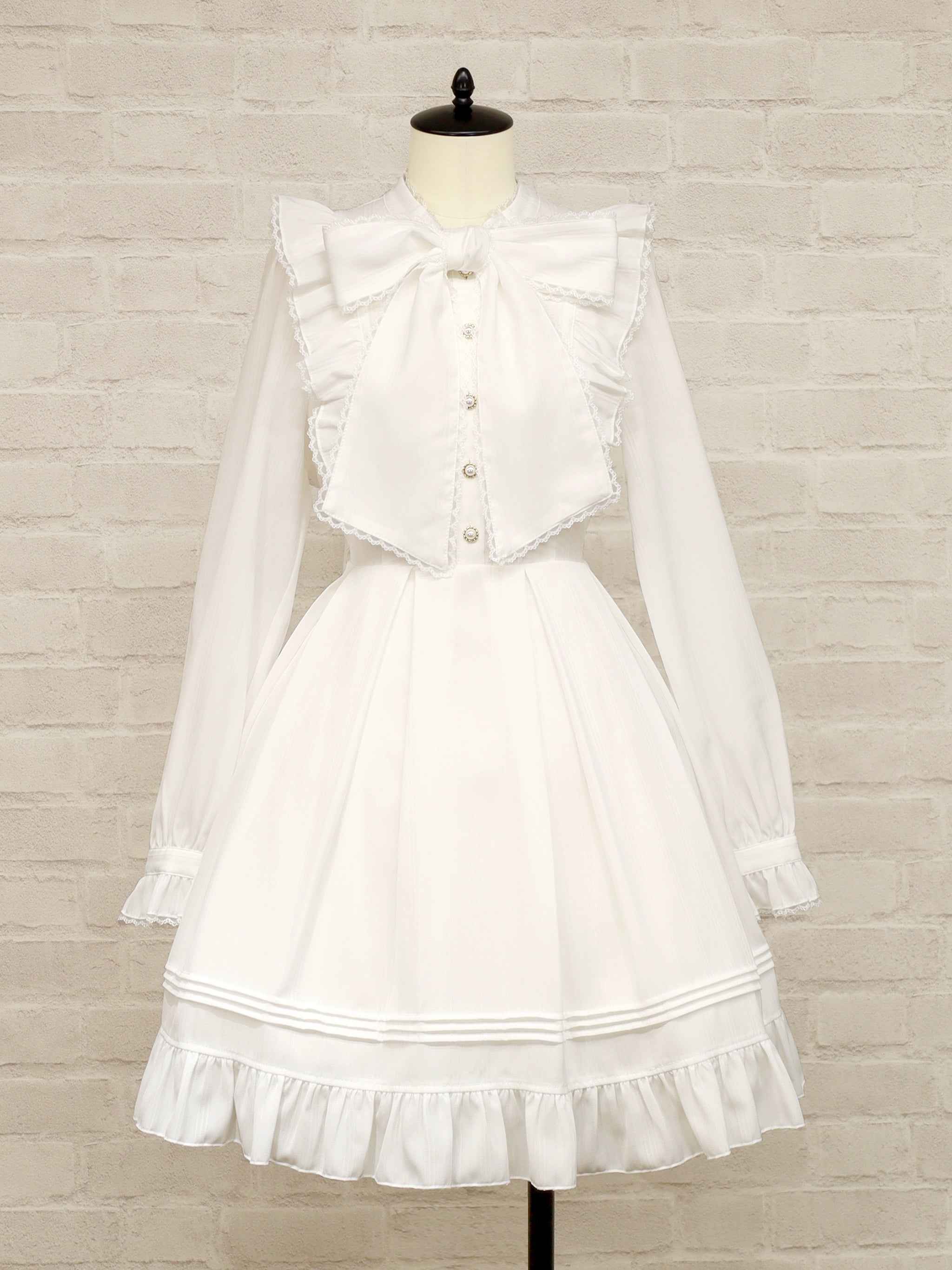 Frill Lace ボウタイワンピース |Amavel(アマベル)公式サイト