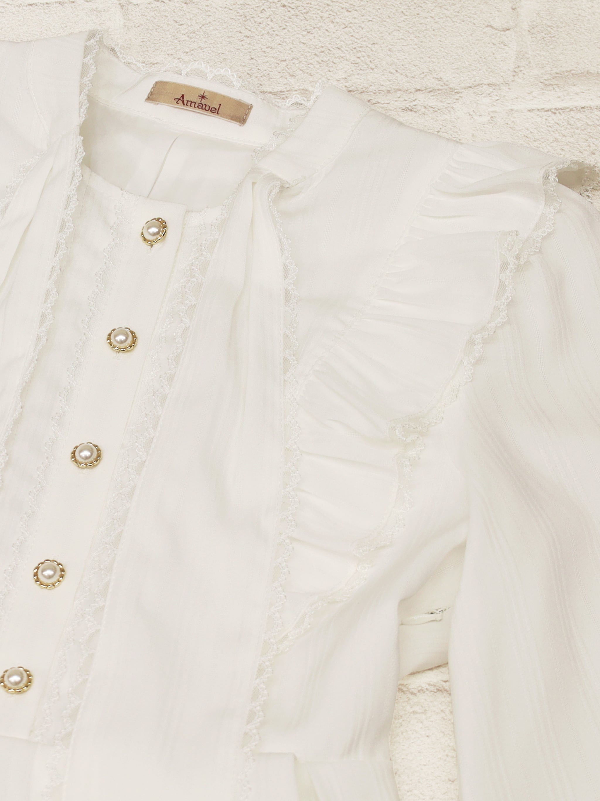 Frill Lace ボウタイワンピース |Amavel(アマベル)公式サイト